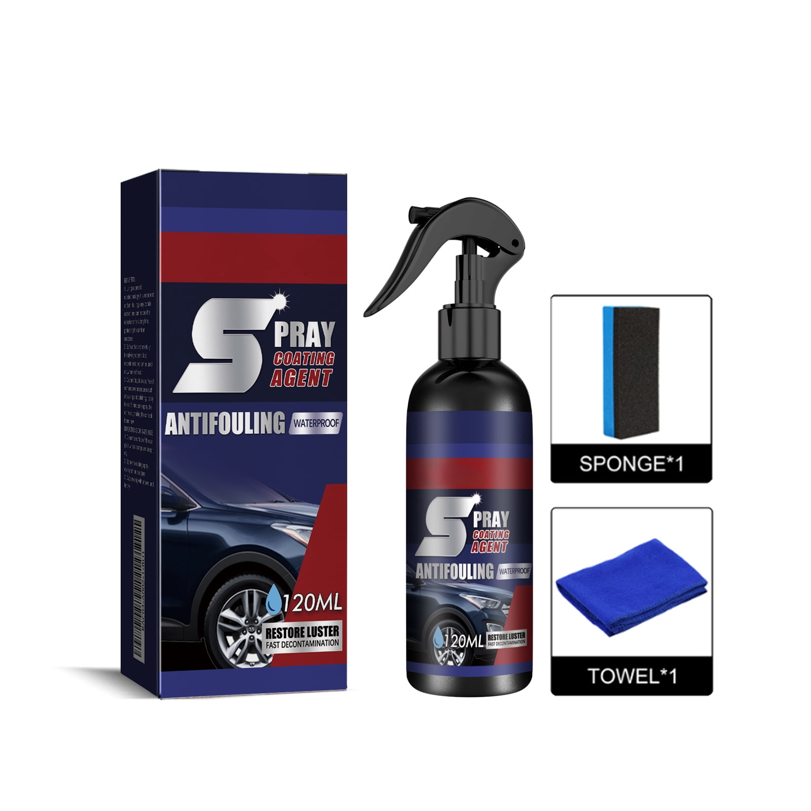 Alvantor Nano Hydrophobic Ceramic Car Coating Spray, 4.06 fl.oz - Waterless Wash