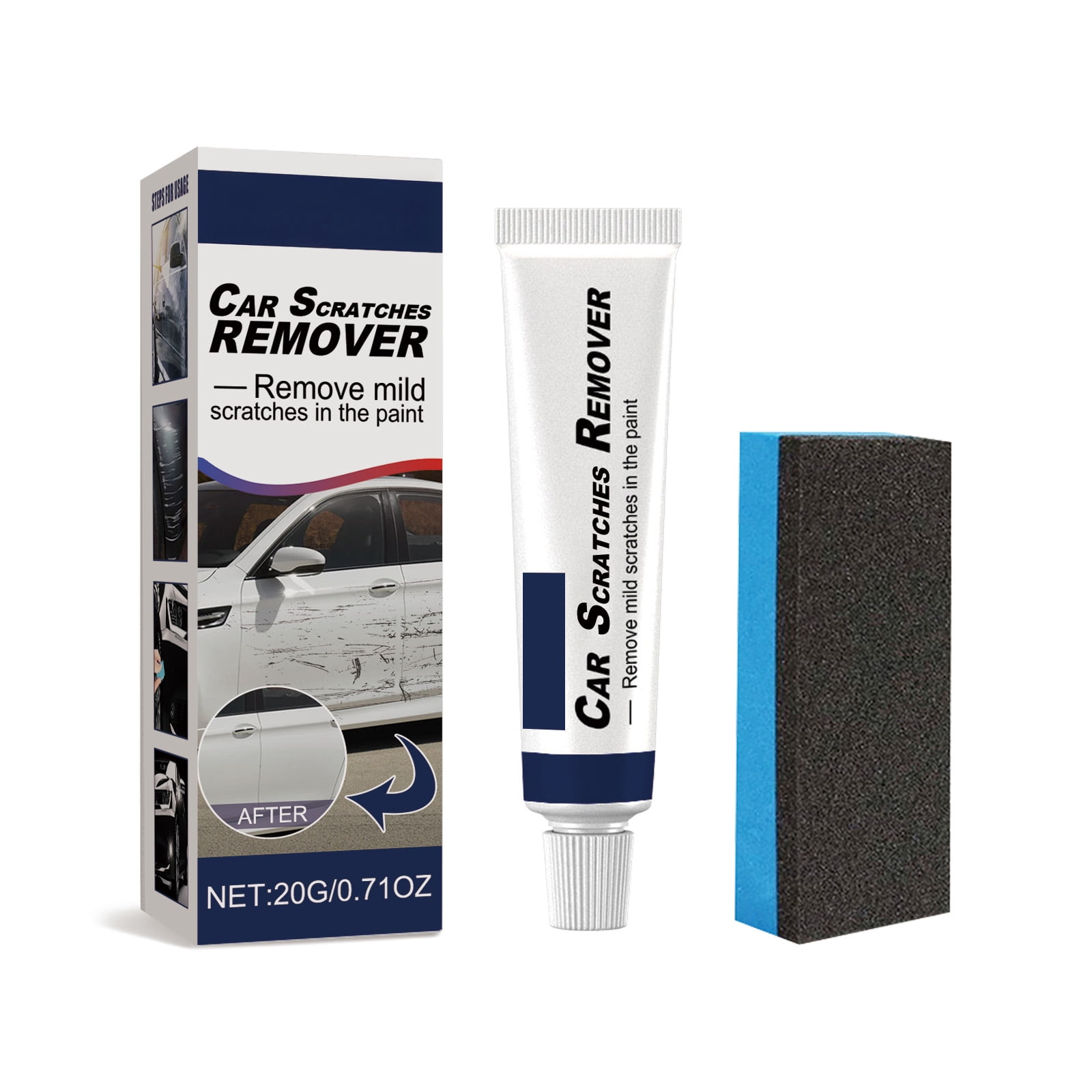 Alvantor Deep Scratch Remover Polish Wax Repair Kit with Paint Restoration, 0.71oz