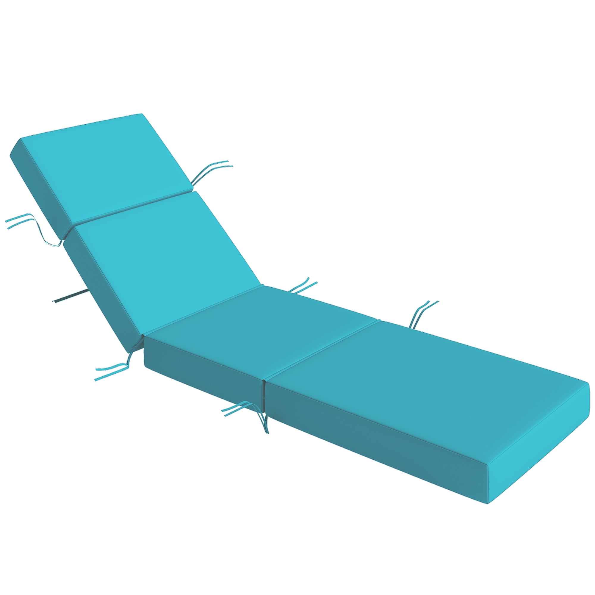 Alvantor Chaise Lounge Cushion 4" Lounge Chair Cushion for Outdoor 21" x 72 ",Blue