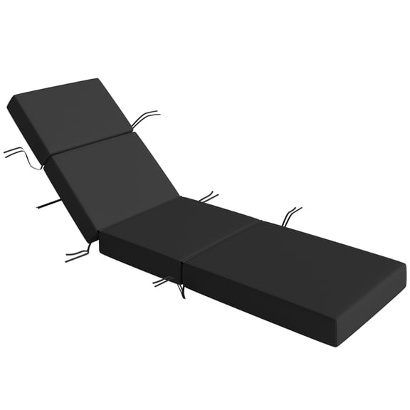 Alvantor Chaise Lounge Cushion 4" Lounge Chair Cushion for Outdoor 21" x 72 ",Gray