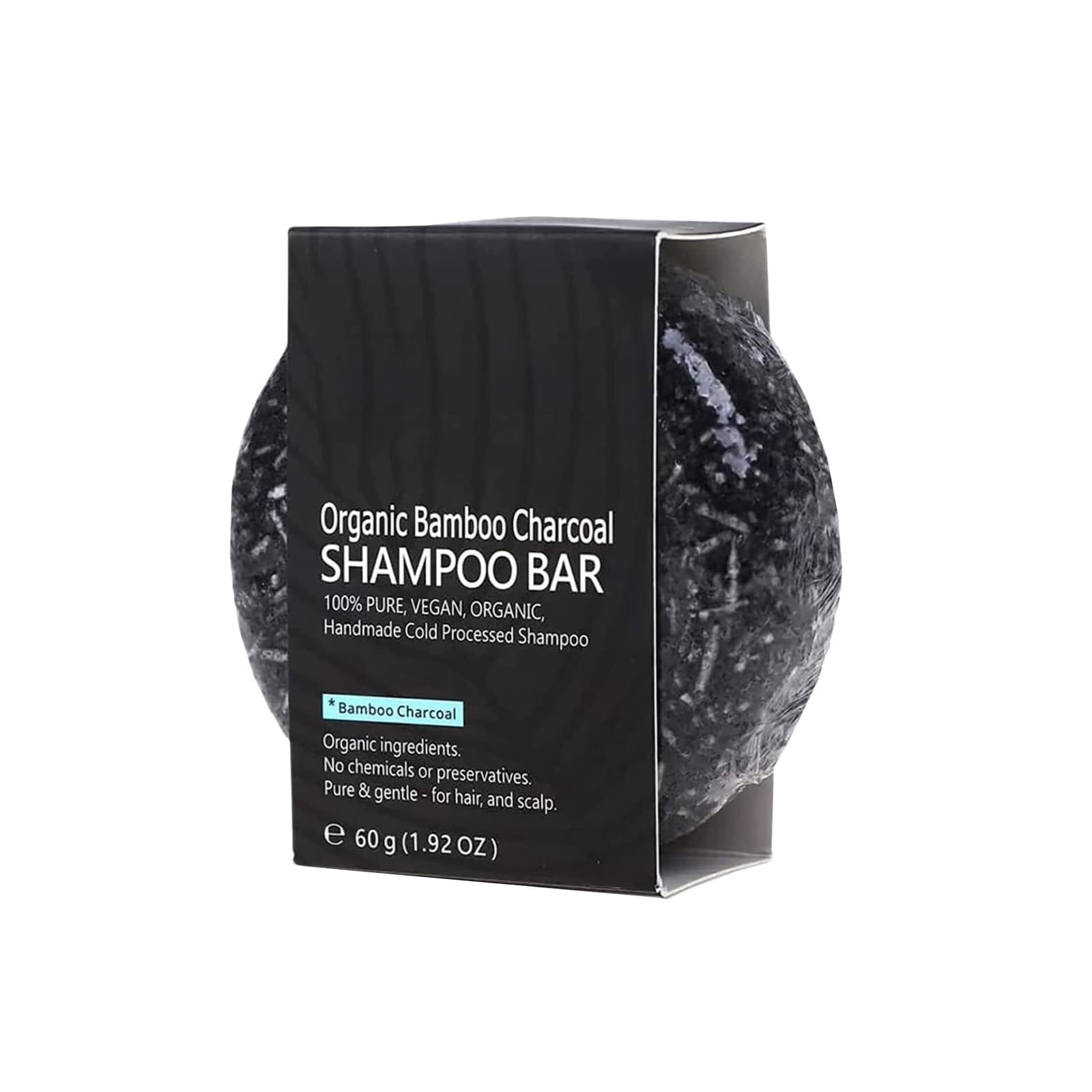 Alvantor Charcoal Shampoo Bar, Deep Cleansing and Nourishing Improve Dry Shampoo Soap, 2.12oz