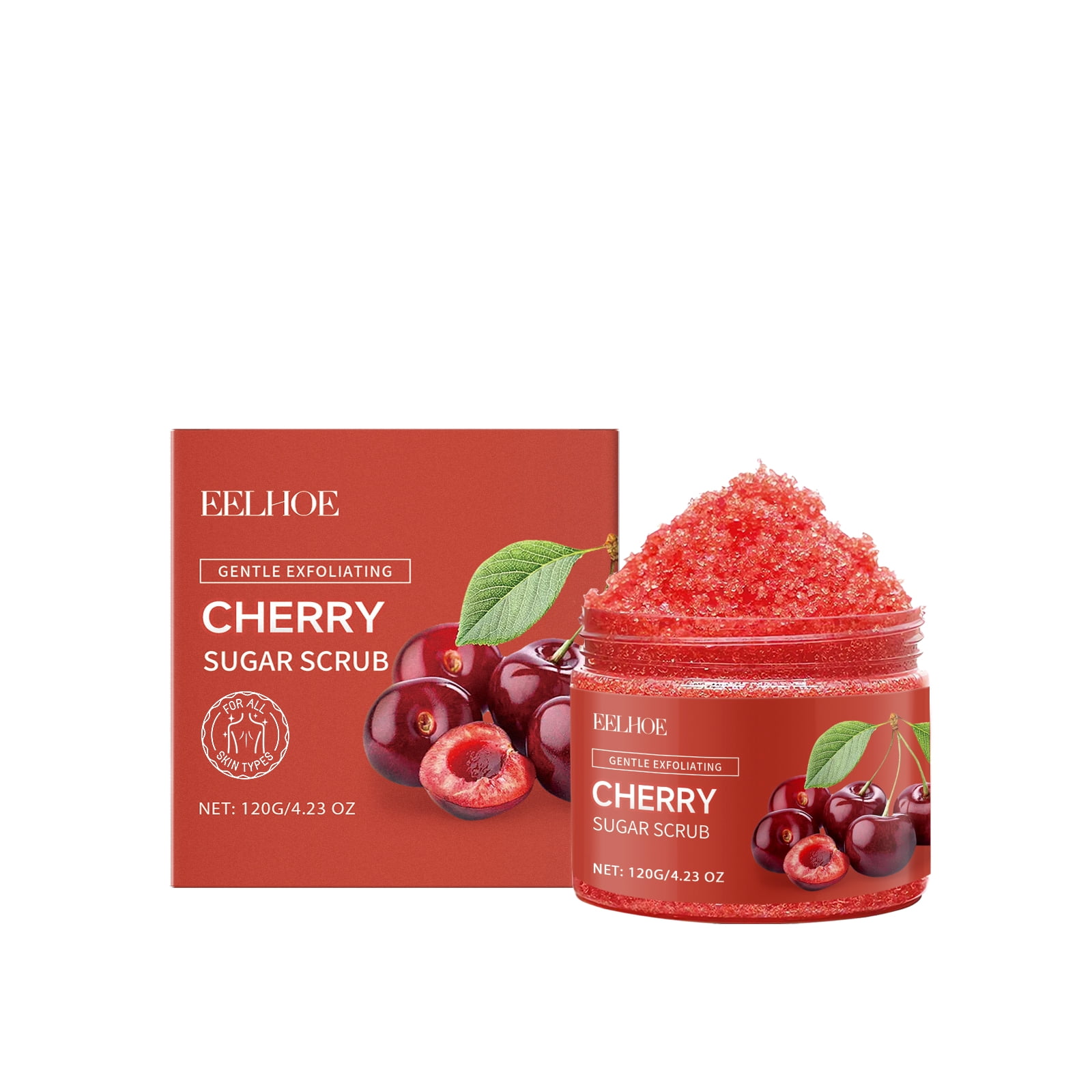 Alvantor Gentle Exfoliating Cherry Sugar Body Scrub 4.23oz