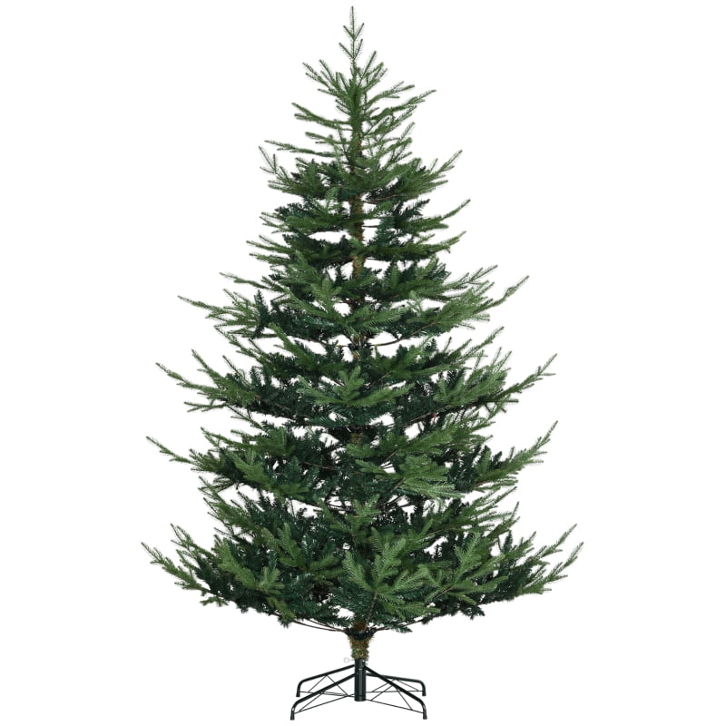 Alvantor Christmas Tree Nordic Pine with 1218 Tips, Auto-Open Hinged Branches 55.1"x55.1"x90" 7.5 ft Green