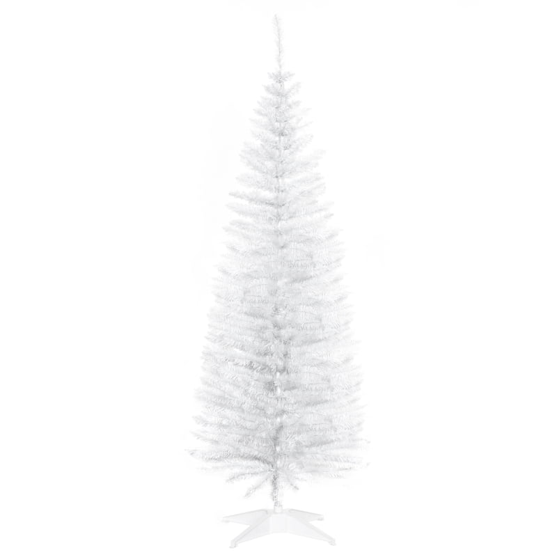 Alvantor Christmas Tree Unlit Pencil with 294 Tips & Sturdy Stand 19.7"x19.7"x59" 5ft White