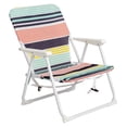 thumbnail image 1 of Alvantor Compact Folding Beach Chair with Steel Frame and Armrests, Lightweight Portable Outdoor Chair, Multi Stripe, 1 of 8