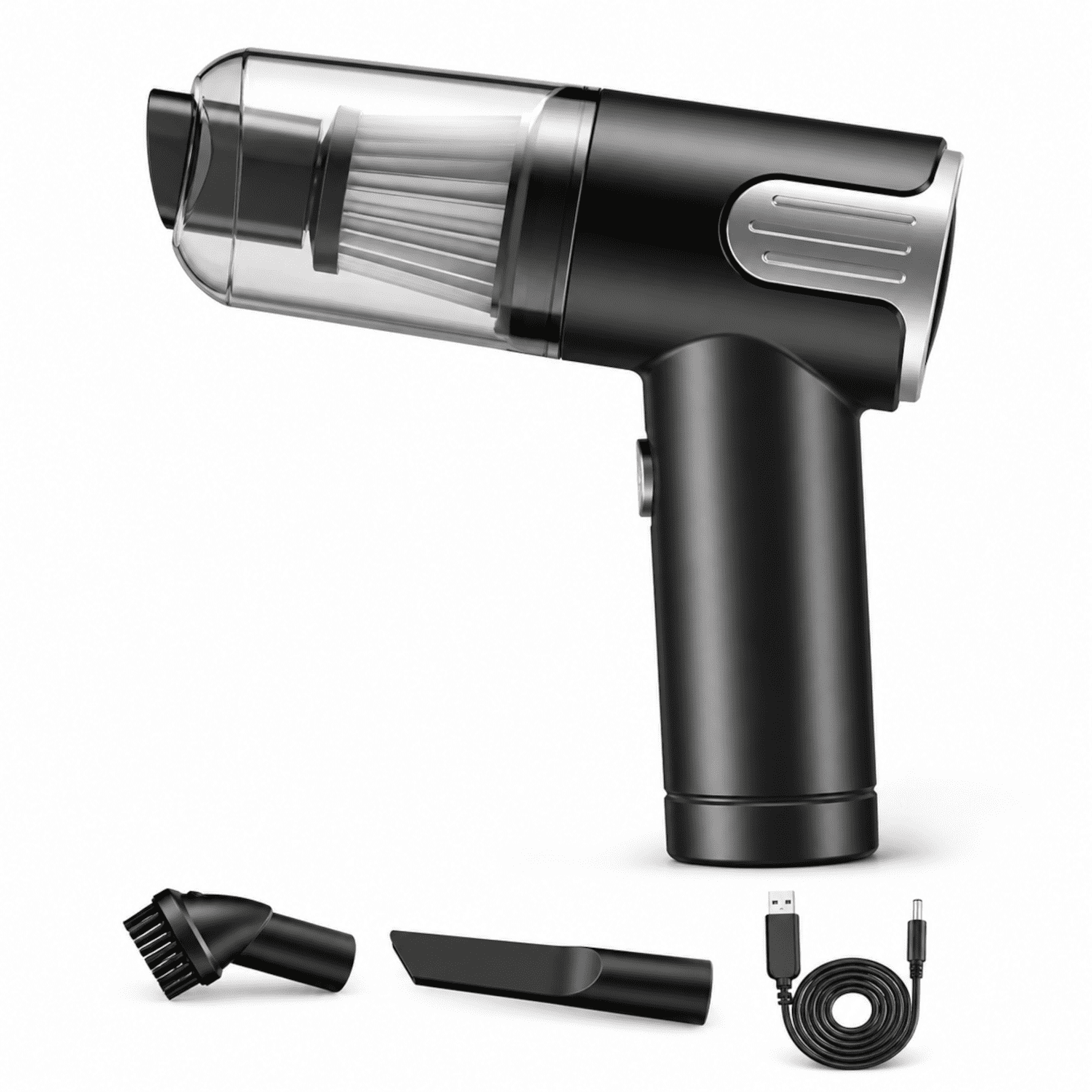207⭐︎REVROS2004H Mini Handheld Vacuum Cleaner 6.69x5.71in USB Rechargeable 6000Pa