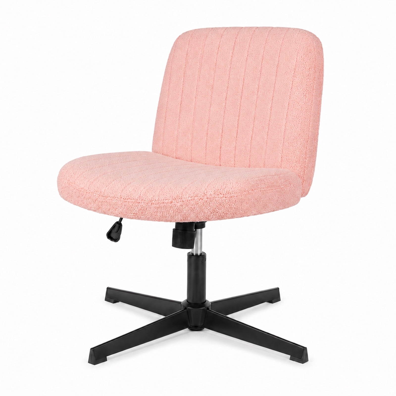 Alvantor Criss Cross Office Chair, No Wheels Armless Swivel, Wide Seat Criss Cross Chair for Home Office & Reading Room