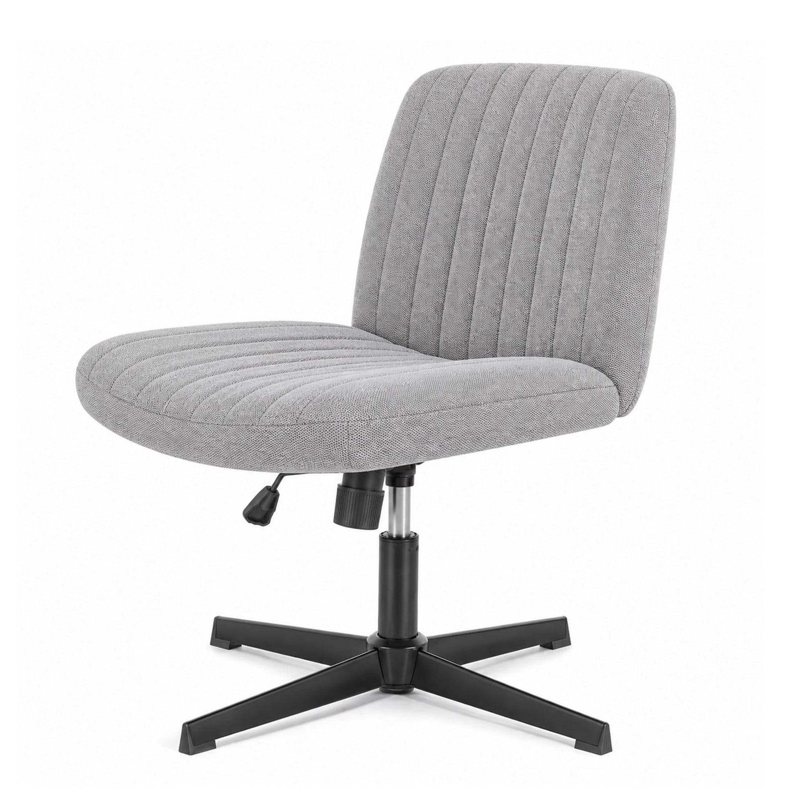 Alvantor Criss Cross Office Chair, No Wheels Armless Swivel, Wide Seat Criss Cross Chair for Home Office & Reading Room