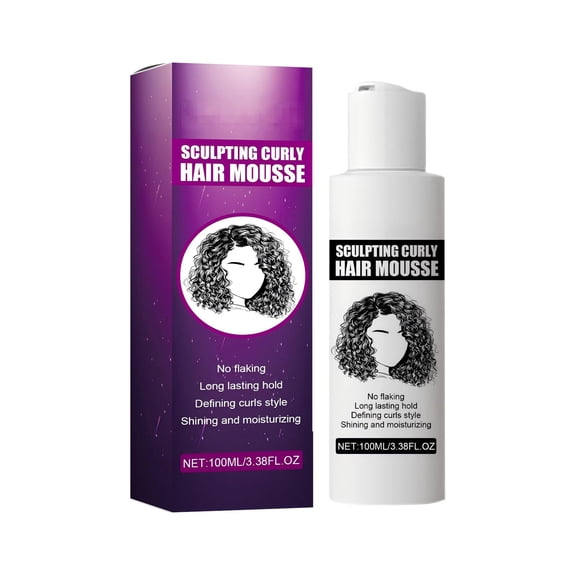 Alvantor Curl Mousse for Curly Hair, Curl Activator, Frizz Control and Long-Lasting Hold, 3.38fl.oz