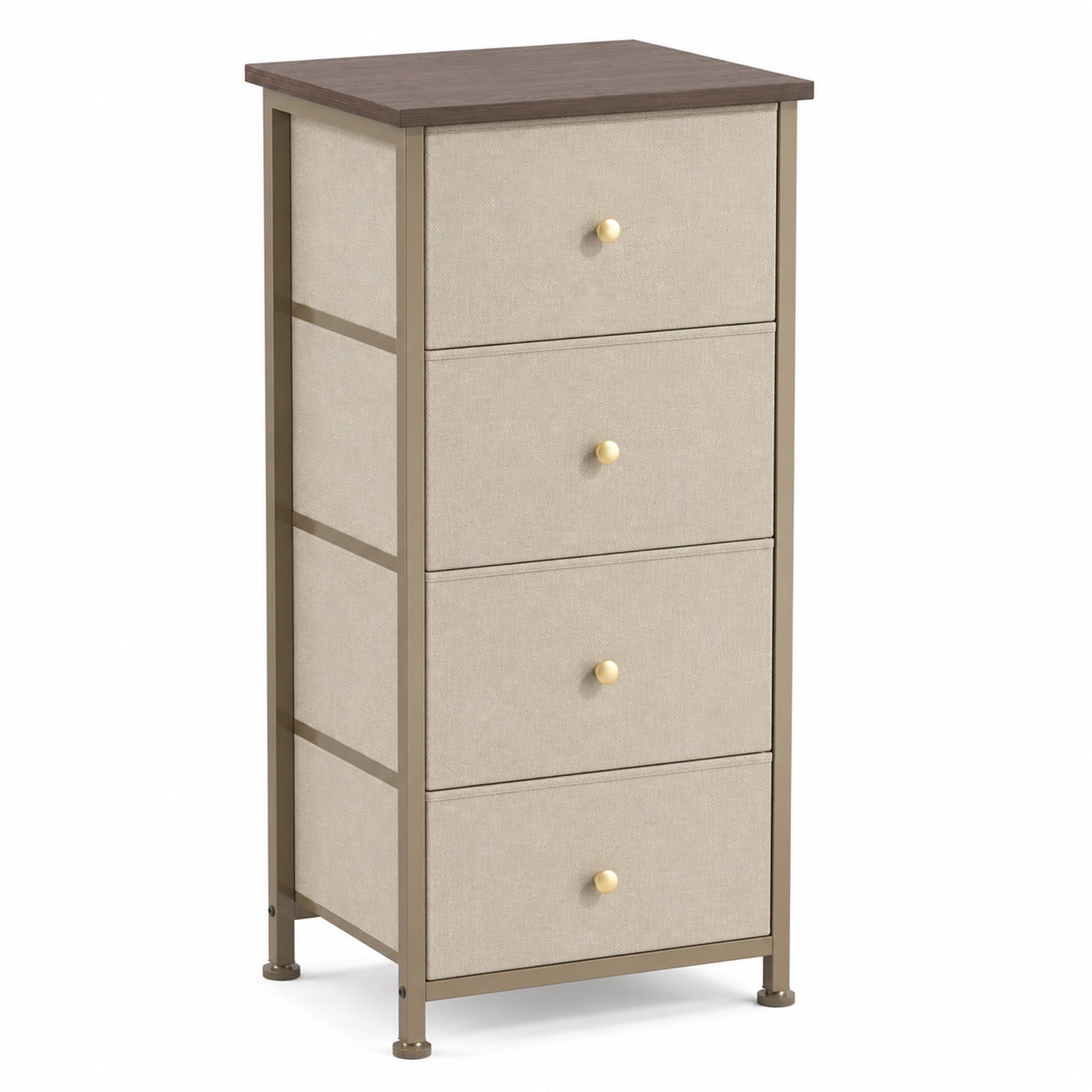 Alvantor Dresser Nightstand for Bedroom, 4-Drawer Fabric Dresser Storage Tower, Space-saving tower, Bedroom or closet use, Chest of drawers for small spaces