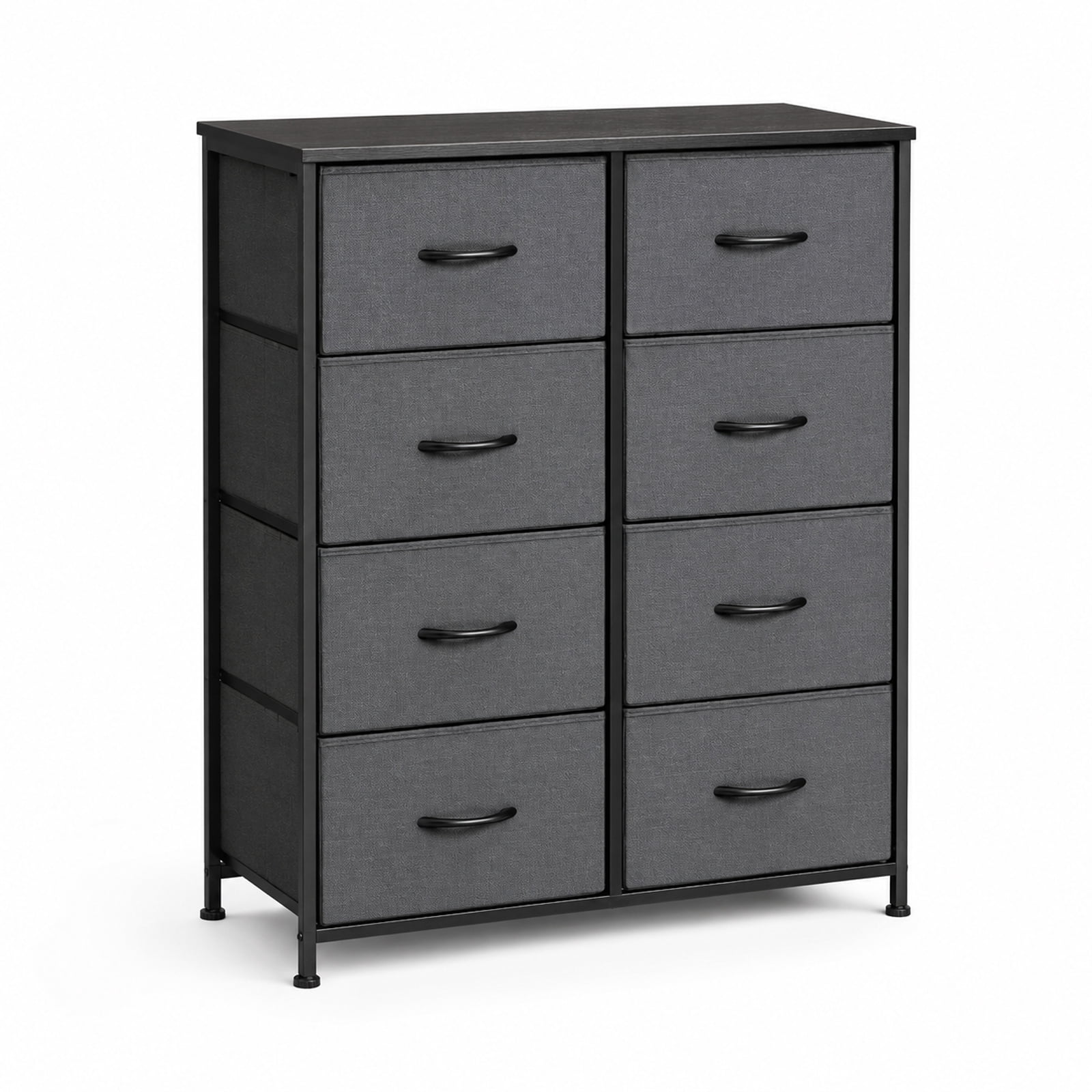 Alvantor Dresser for Bedroom, Chest of 8 Drawers, Steel, MDF, Wooden Top for Kid Room, Closet, Entryway, Nursery