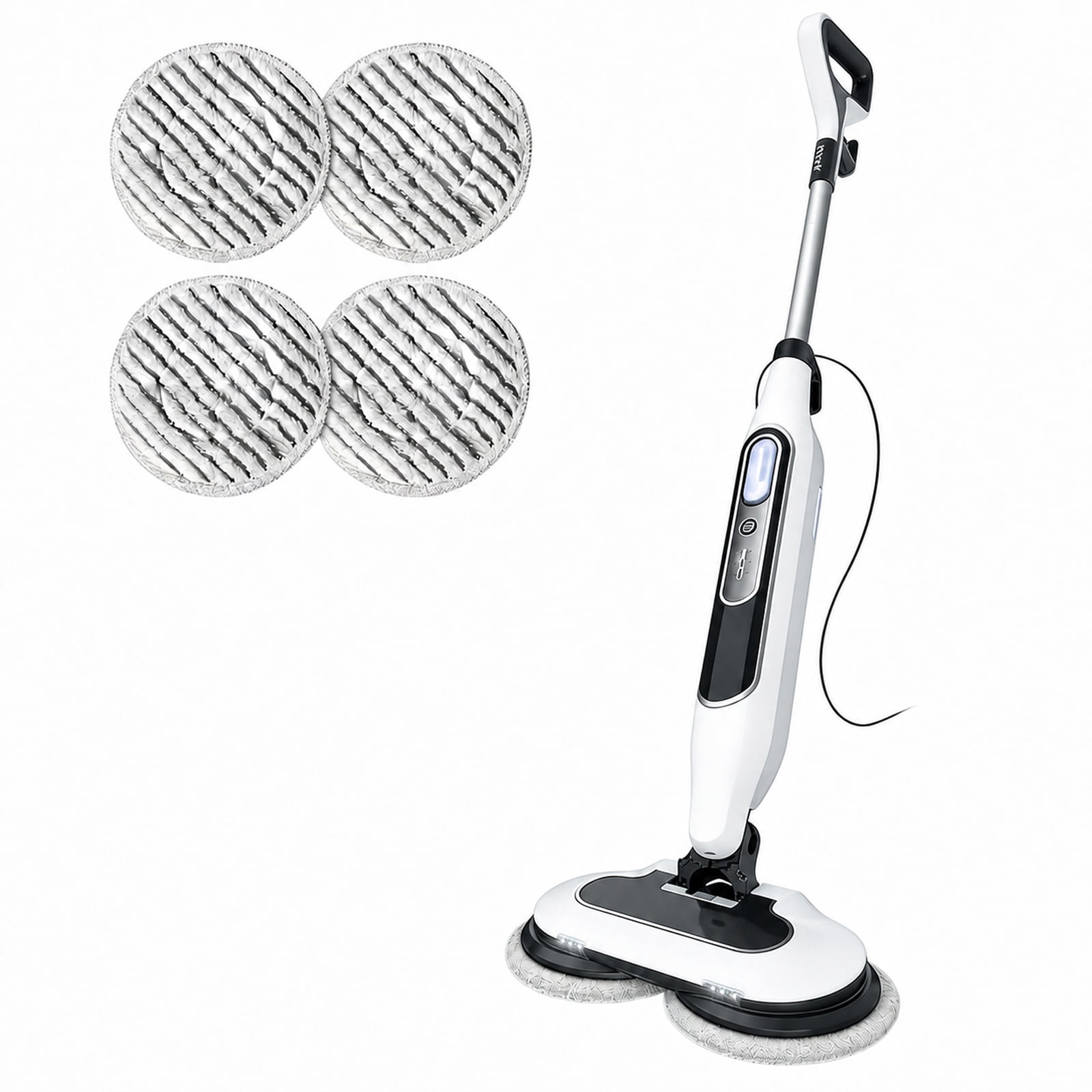 Alvantor Dual Steam Mop, All-in-One Hard Floor Steam Mop with 3 Steam Modes & LED Headlights, Lightweight for Home Tile Cleaning