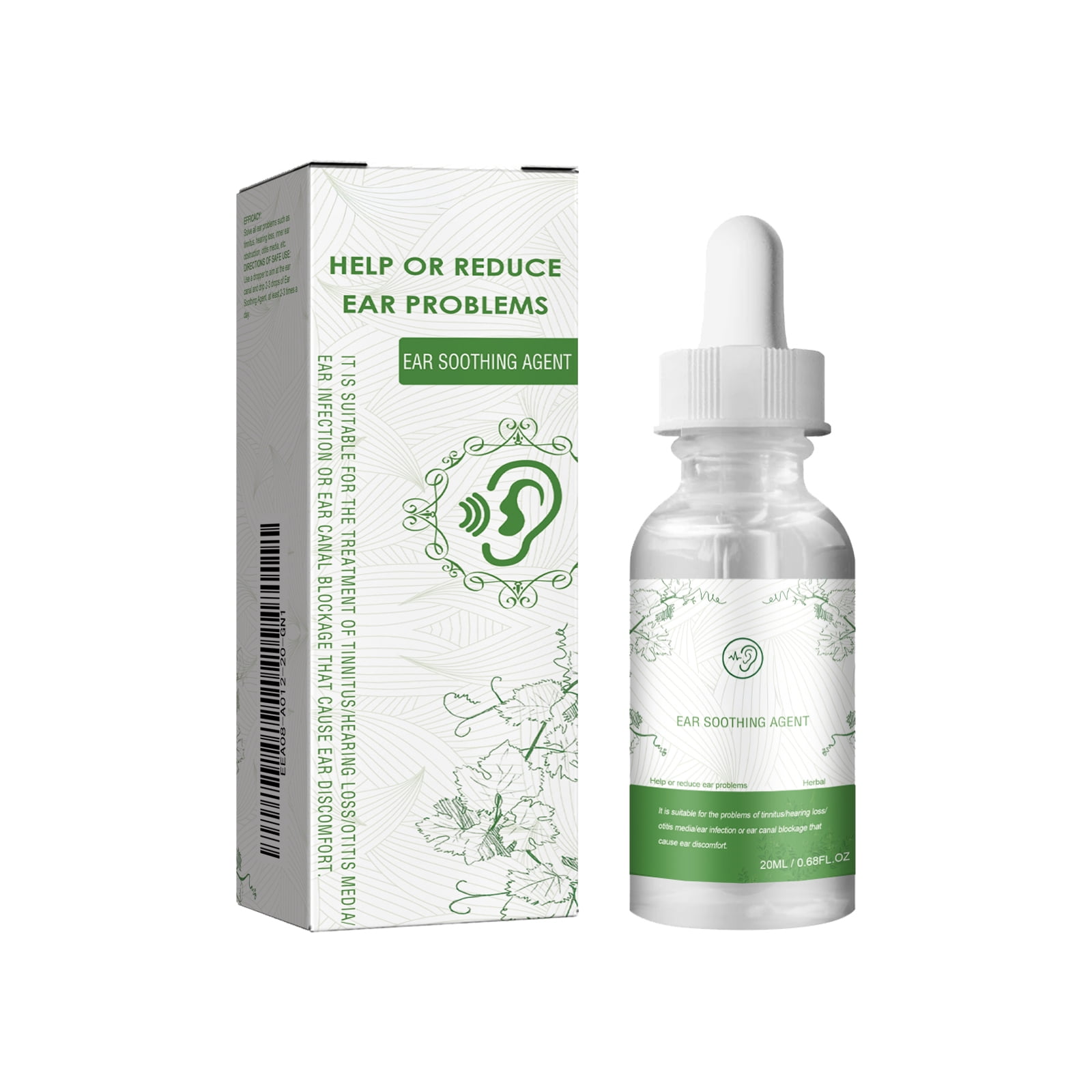 Alvantor Ear Drops for Tinnitus Relief, Gentle Plant Essence Ear Wax Removal for Clogged Ears, 0.67fl.oz