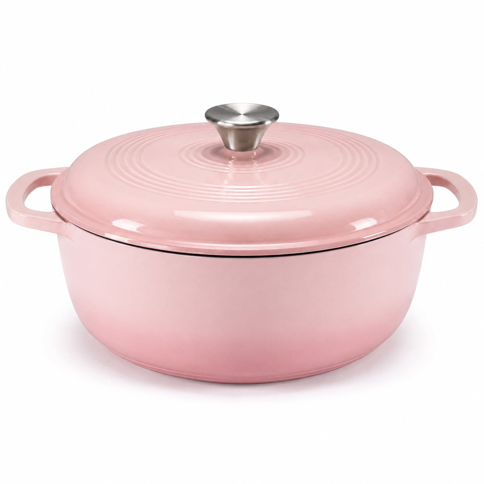 Alvantor Enameled Cast Iron Dutch Oven Pot with Lid-6Quart Non Stick Casserole Pot-Heavy Duty & Oven Safe up to 500° F for Bread Baking, Braising, Stews, Roasting