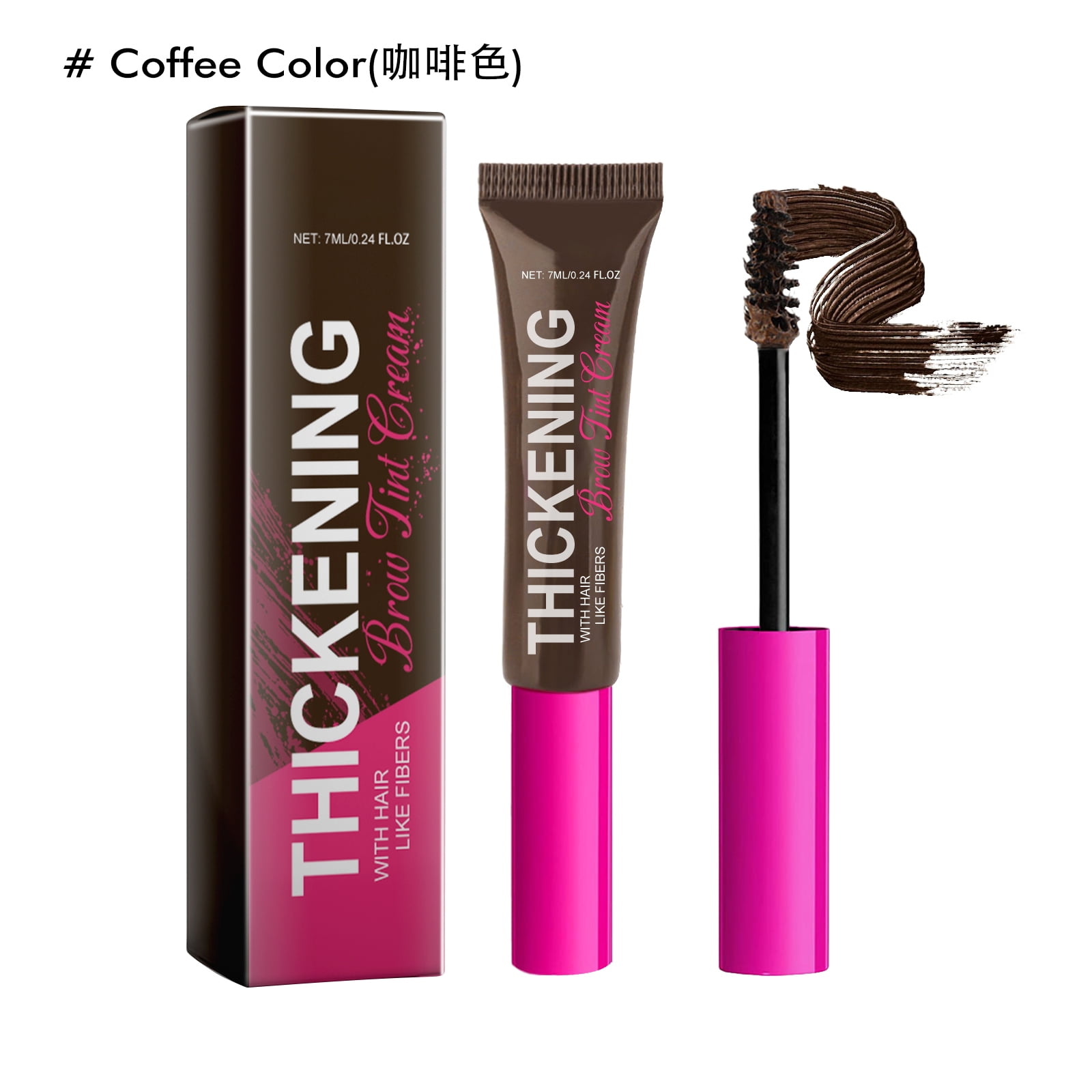 Alvantor Eyebrow Tint Gel, Long Lasting Waterproof Smudge-proof, Coffee 0.24fl.oz