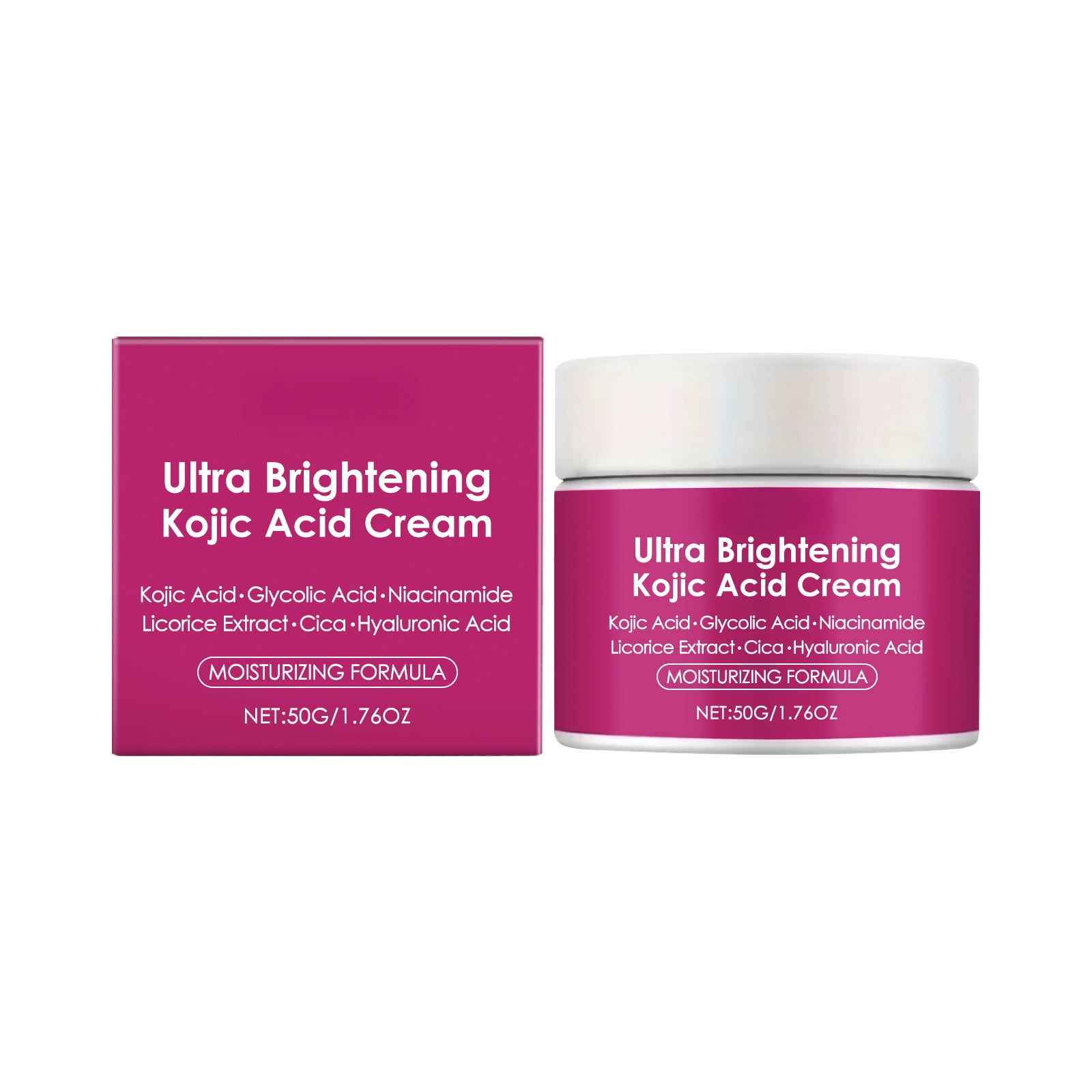 Alvantor Face Cream with Kojic Acid Firming Moisturizer for Face and Body 1.76oz