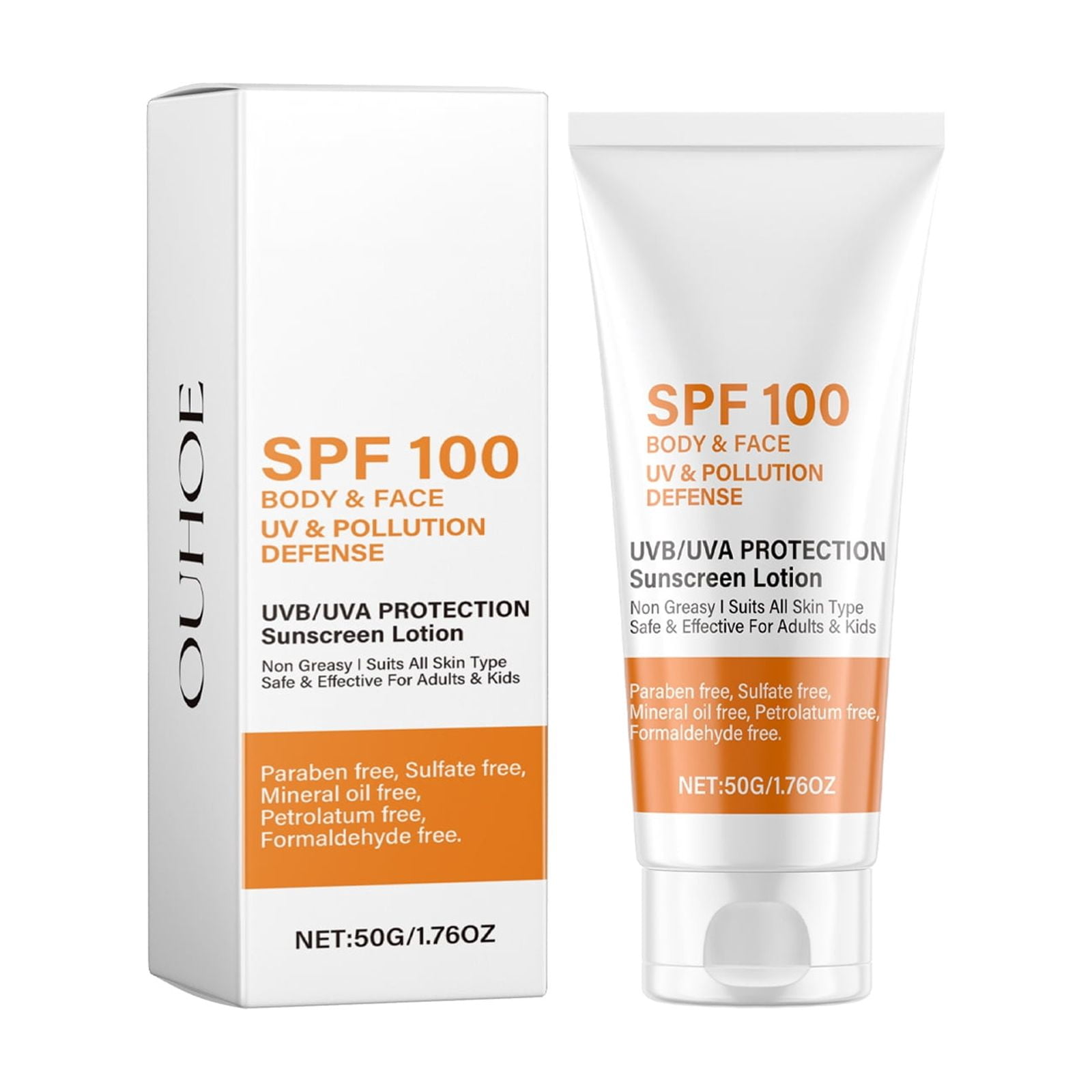 Alvantor Face Sunscreen Lotion SPF 100 Broad Spectrum UVA UVB Oil-Free, 1.76oz