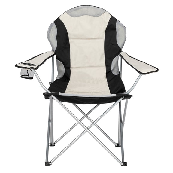 Alvantor Folding Camping Chair Portable Outdoor Fishing Chair with Carry Bag Padded 600D Oxford Fabric Gray