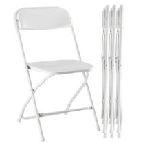 Alvantor Folding Chairs, 4/6/10-Pack White Indoor Outdoor Stackable Portable for Events, Offices, Weddings