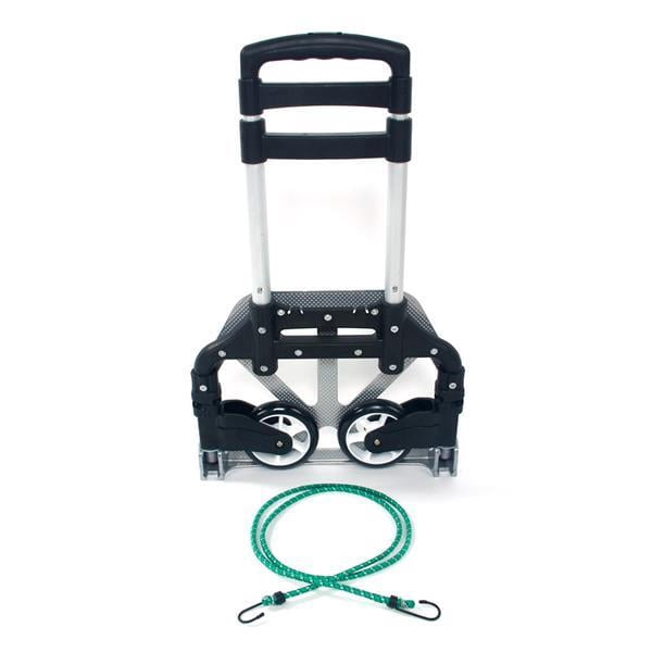 Alvantor Folding Aluminum Stair Climber Hand Truck, 165 lb Capacity, Black