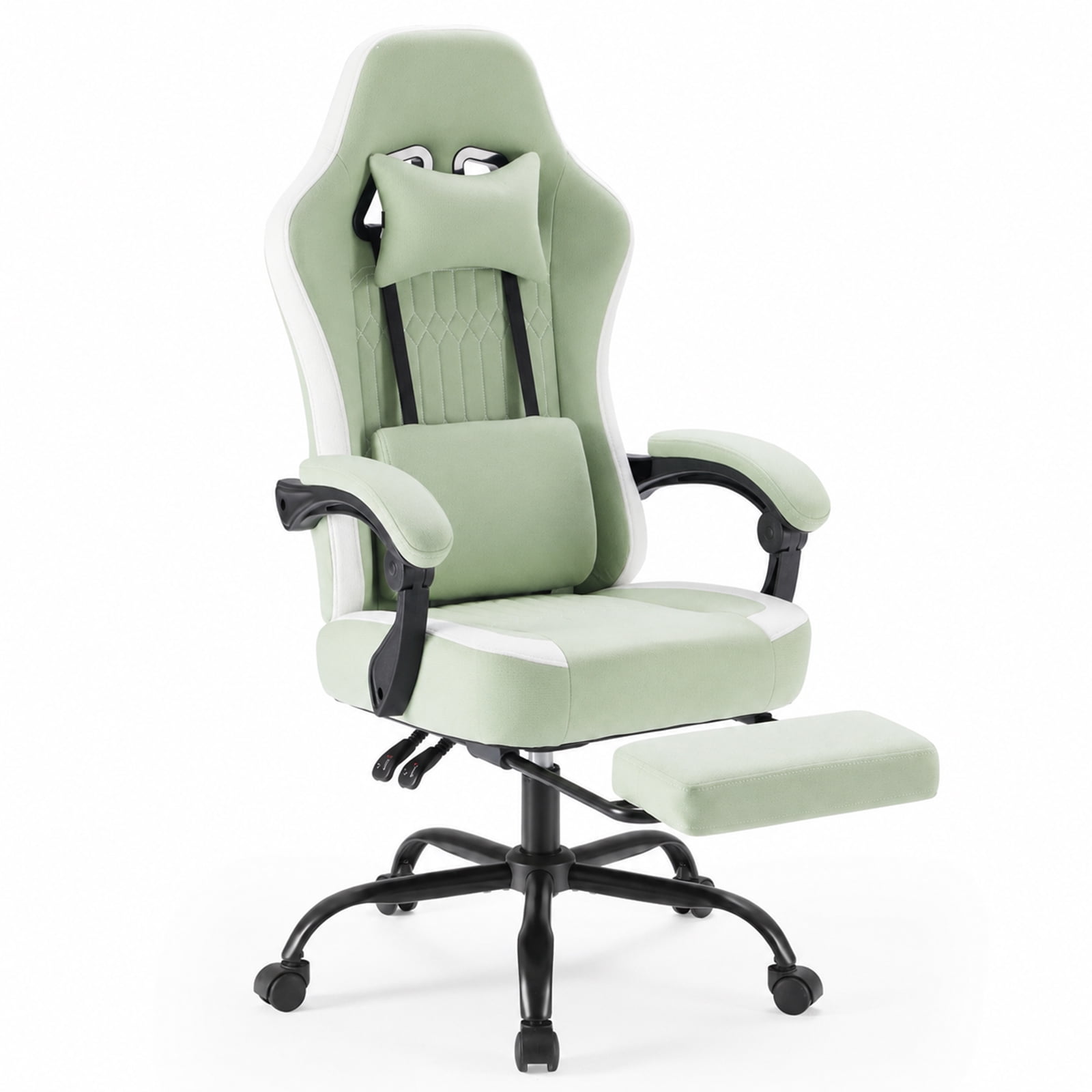 Alvantor Gaming Chair, Computer Office Chair with Linkage Armrests and Footrest, High Back Ergonomic Computer Chair with Lumbar Support Task Chair with Footrest