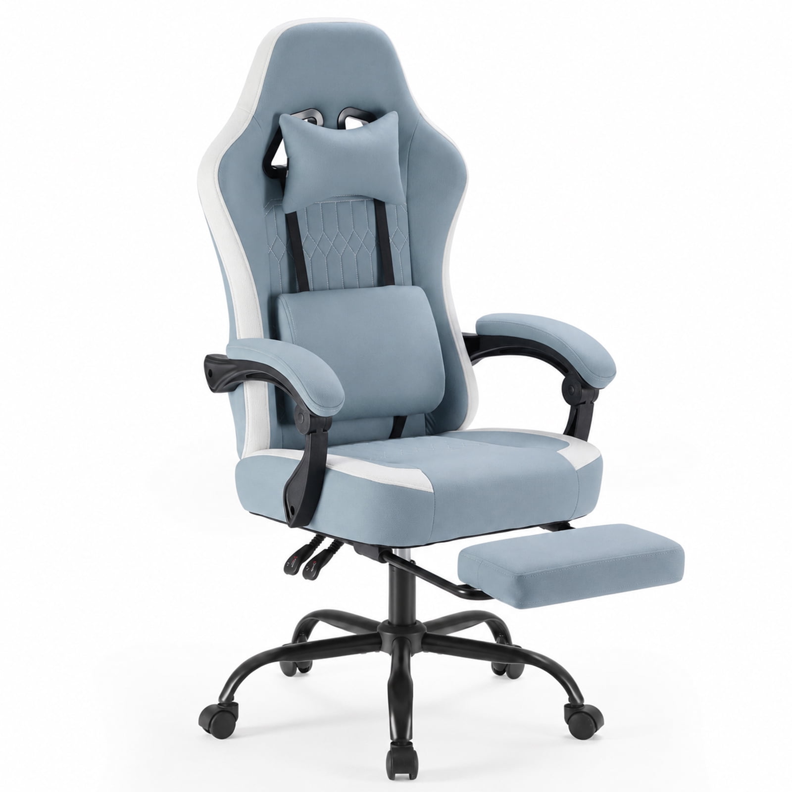 Alvantor Gaming Chair, Computer Office Chair with Linkage Armrests and Footrest, High Back Ergonomic Computer Chair with Lumbar Support Task Chair with Footrest