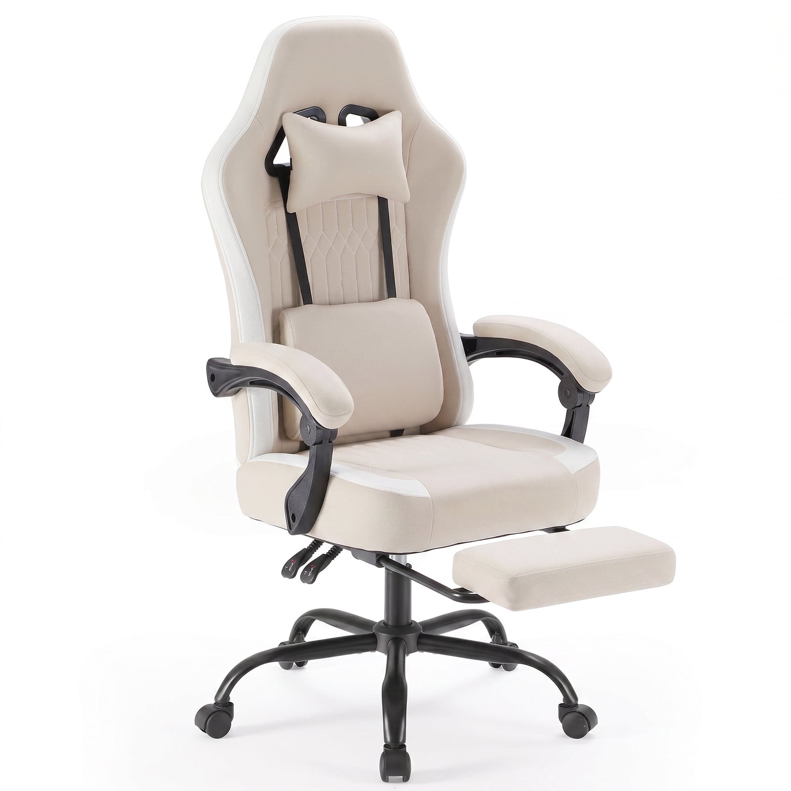 Alvantor Gaming Chair, Computer Office Chair with Linkage Armrests and Footrest, High Back Ergonomic Computer Chair with Lumbar Support Task Chair with Footrest