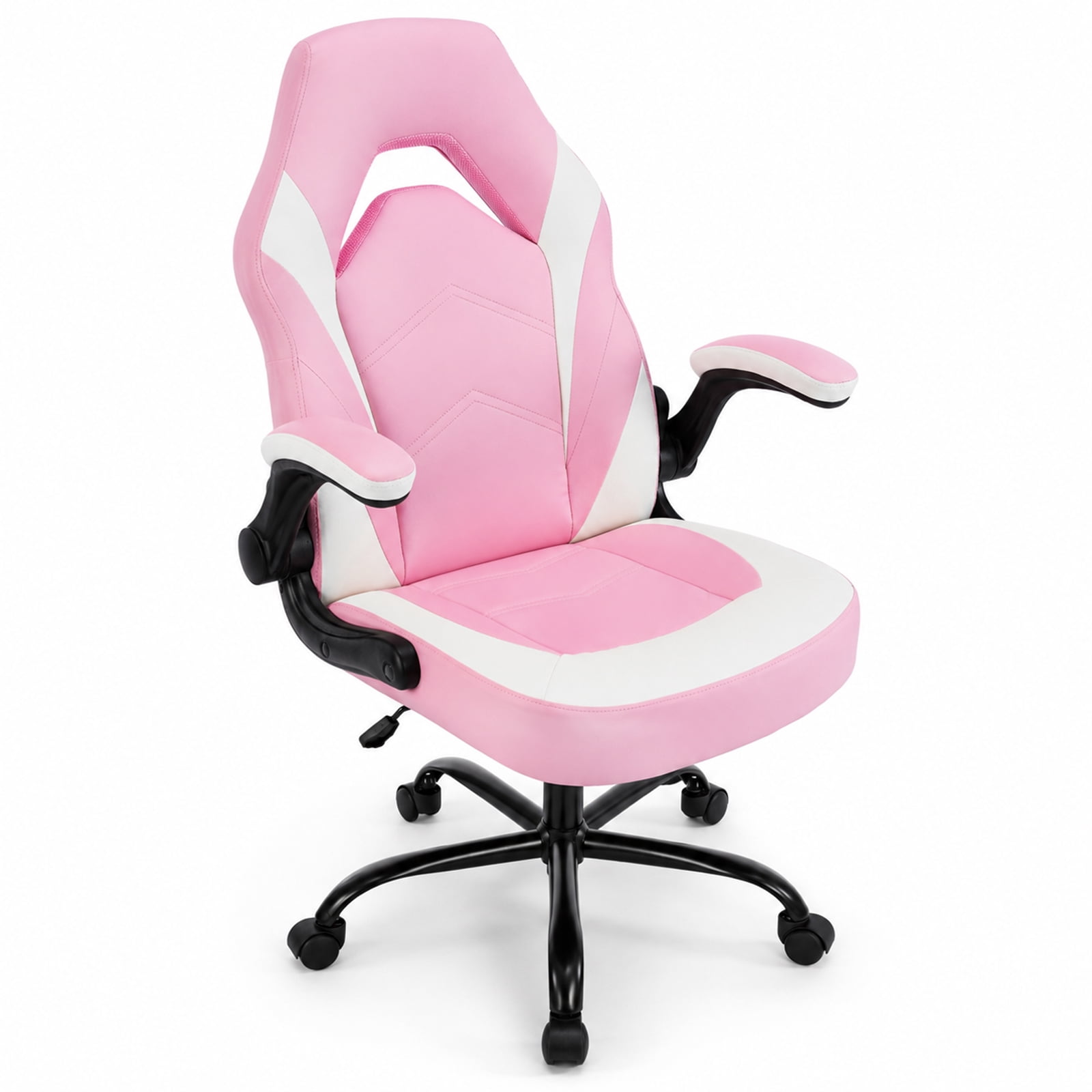 Alvantor Gaming Chair, PU Leather Comfortable Ergonomic Computer Chair Height Adjustable with Swivel and Lumbar Support