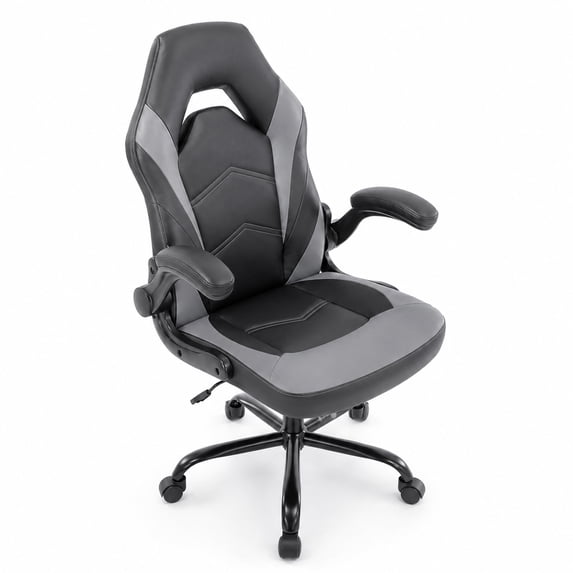 Alvantor Gaming Chair, PU Leather Comfortable Ergonomic Computer Chair Height Adjustable with Swivel and Lumbar Support
