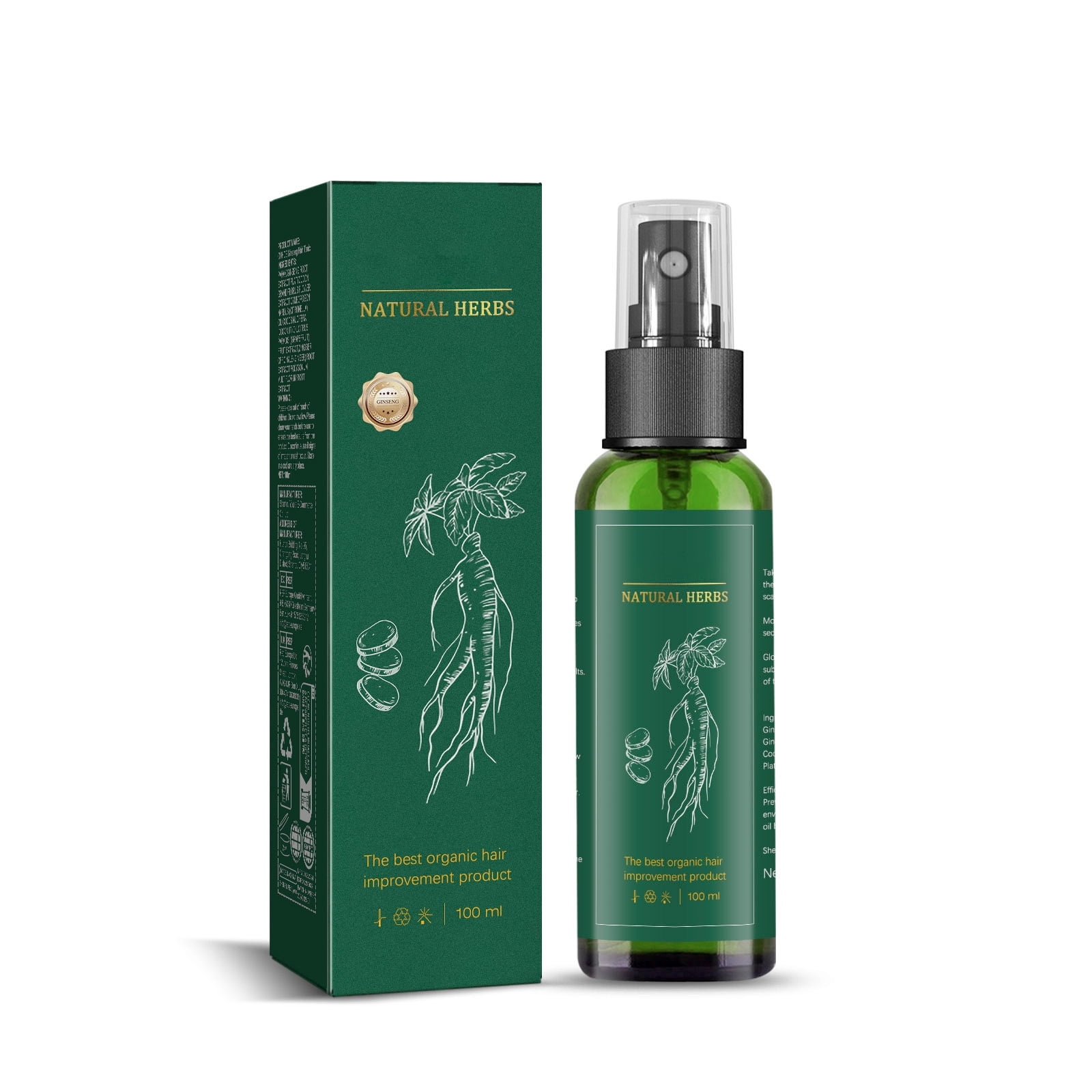 Alvantor Ginseng Hair Care Spray for Scalp Treatment, Growth, Strengthening & Thinning Hair Repair, 3.38 fl. oz.
