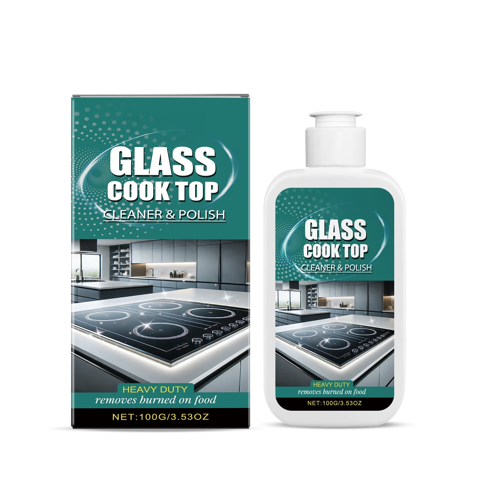 Alvantor Heavy Duty Glass Cooktop Cleaner and Polish 3.53oz