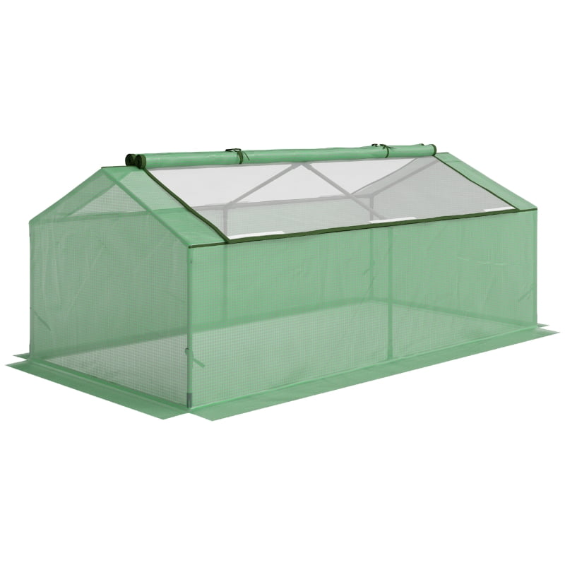 Alvantor Green 71"x36"x28" Mini Greenhouse with Large Zippered Windows, Portable Hot House for Outdoor Plants