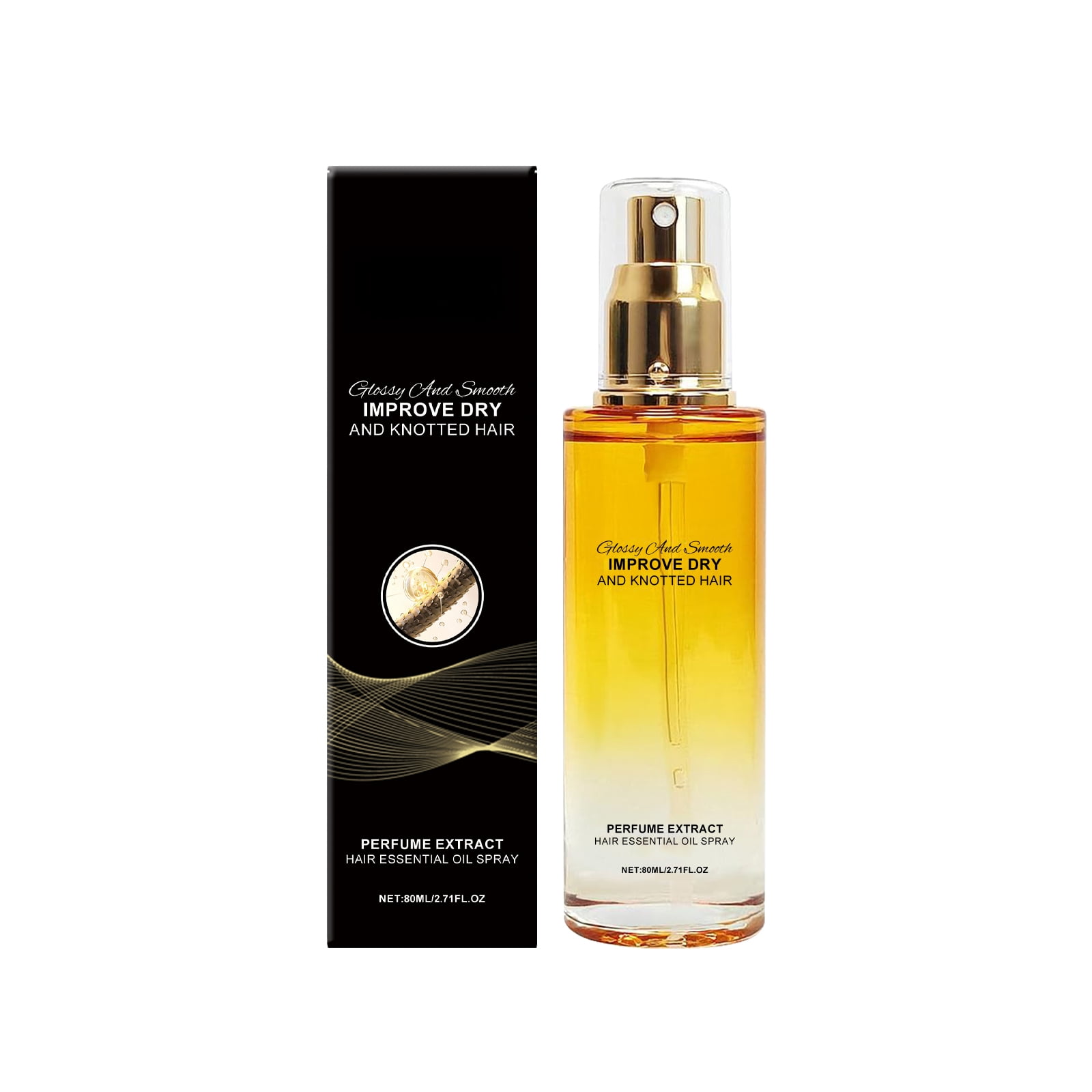 Alvantor Hair Essence Oil Spray with Avocado & Jojoba for Smooth, Dry, and Knotted Hair, 2.71 fl oz