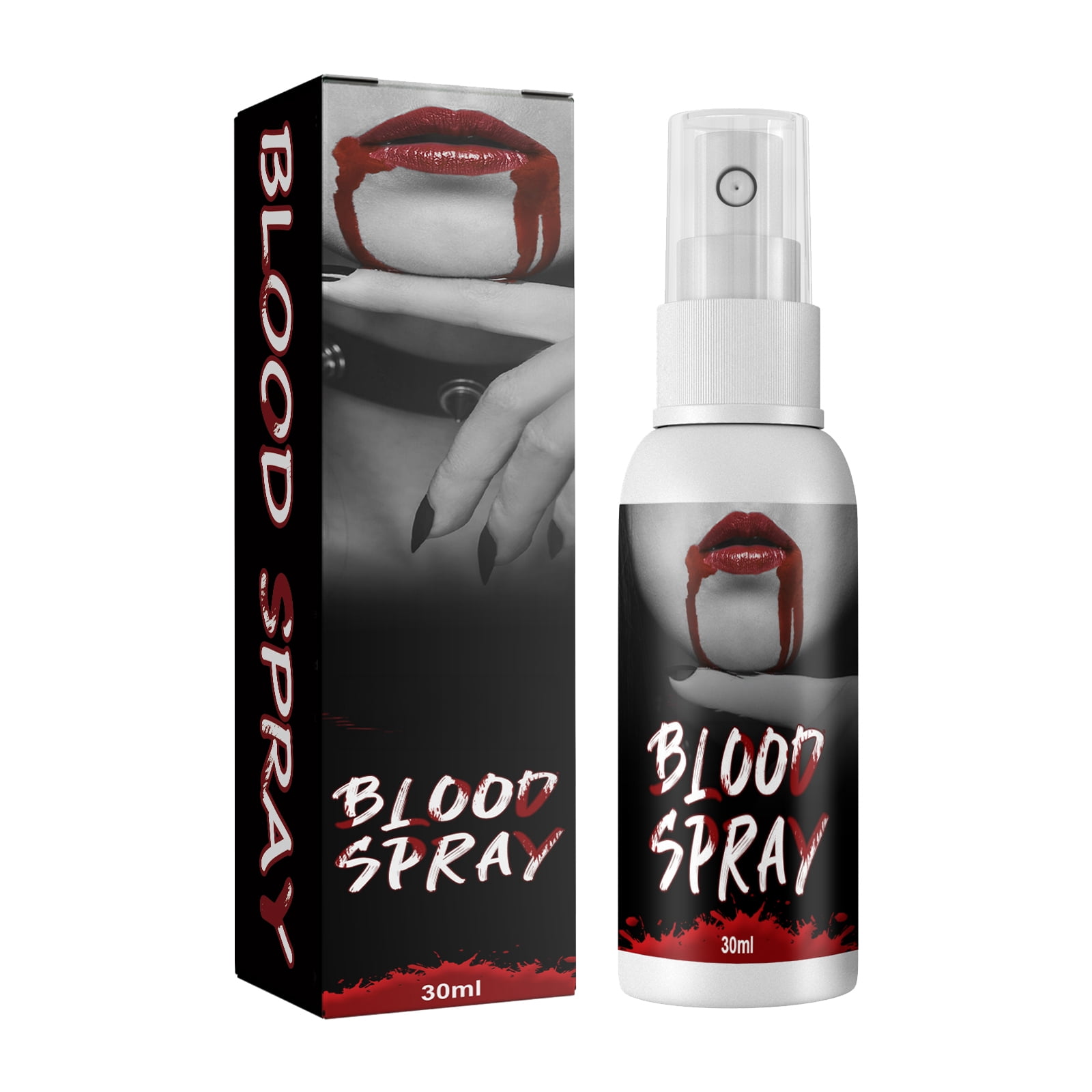 Alvantor Halloween Fake Blood Spray, Realistic SFX Makeup for Halloween Vampire Zombie Costume, Washable Red, 1.01fl.oz