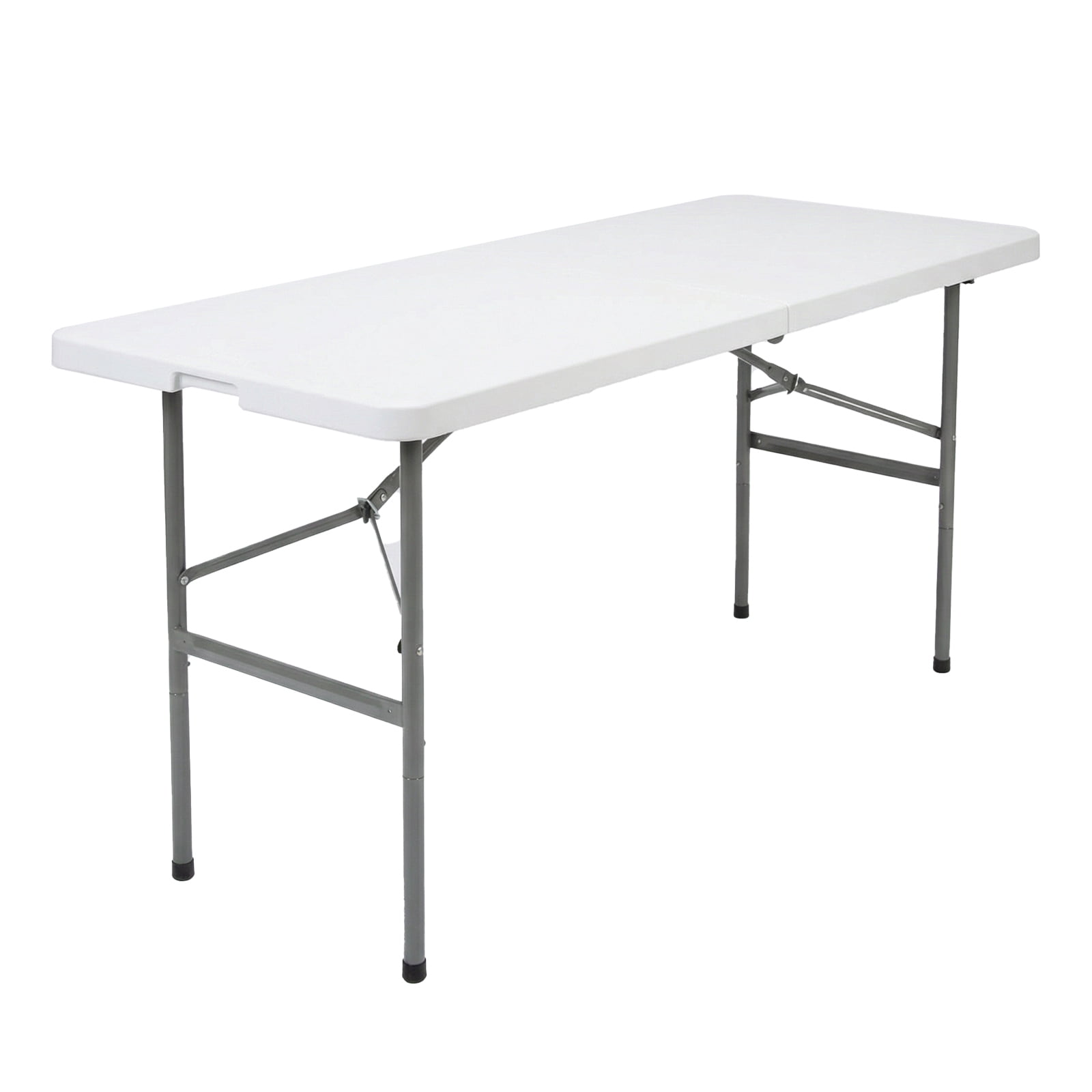 Alvantor Heavy Duty Folding Table Indoor Outdoor, Portable Camping Table, White