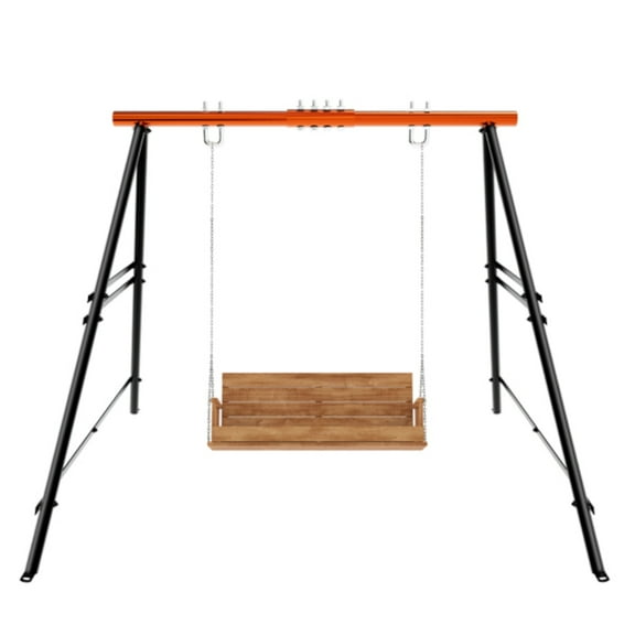 Alvantor Heavy Duty Metal A-Frame Swing Set Frame,550 lb Capacity,Swing Stand for Indoor & Outdoor,78"L x 63"W x 73"H (Stand Only)