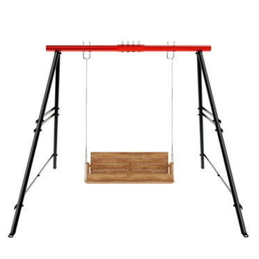 Alvantor Heavy Duty Metal A-Frame Swing Set Frame,550 lb Capacity,Swing Stand for Indoor & Outdoor,78"L x 63"W x 73"H (Stand Only)