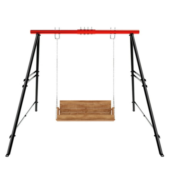 Alvantor Heavy Duty Metal A-Frame Swing Set Frame,550 lb Capacity,Swing Stand for Indoor & Outdoor,78"L x 63"W x 73"H (Stand Only)
