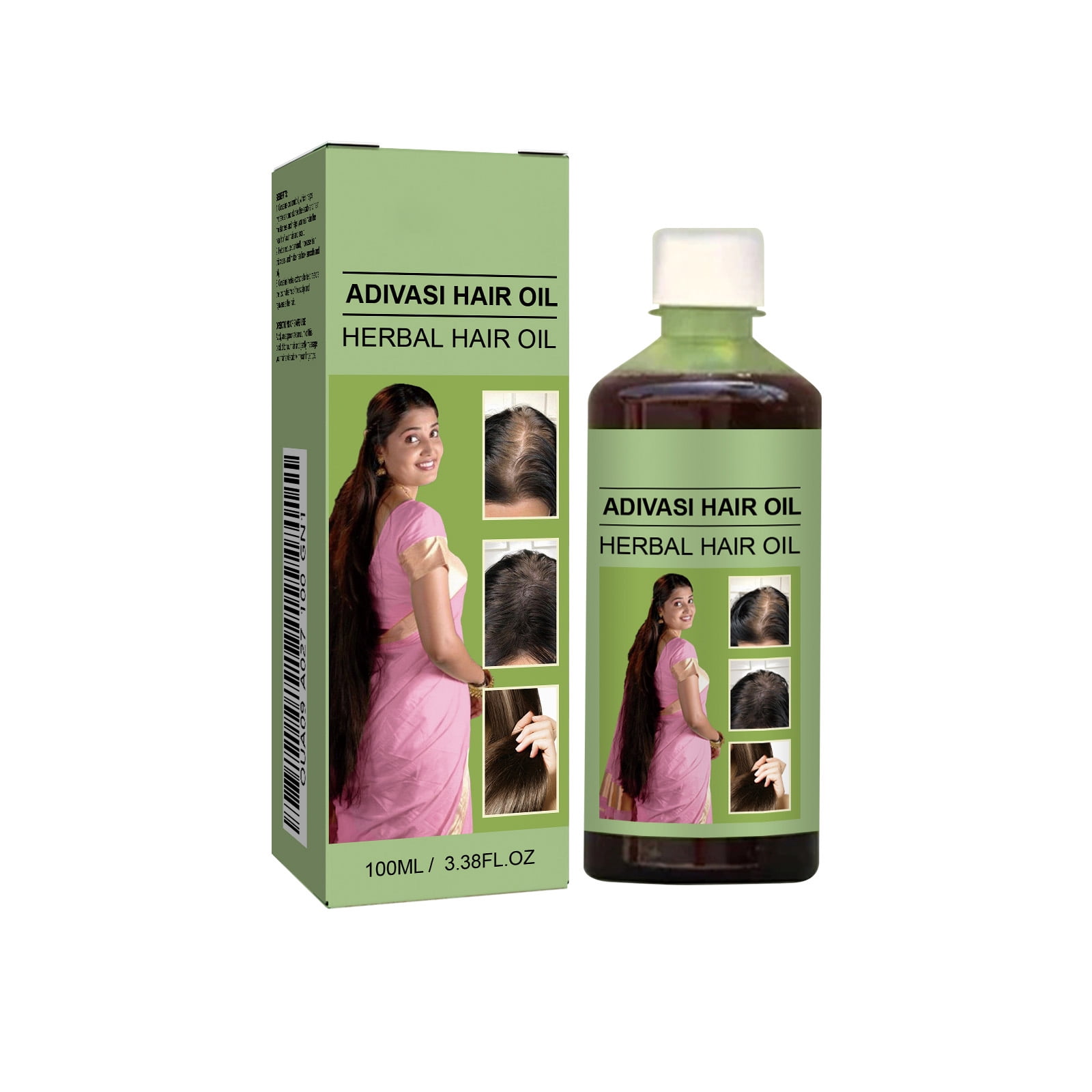Alvantor Herbal Hair Oil Nourishes Scalp Strengthens Hair Reduces Dandruff, 3.38fl.oz