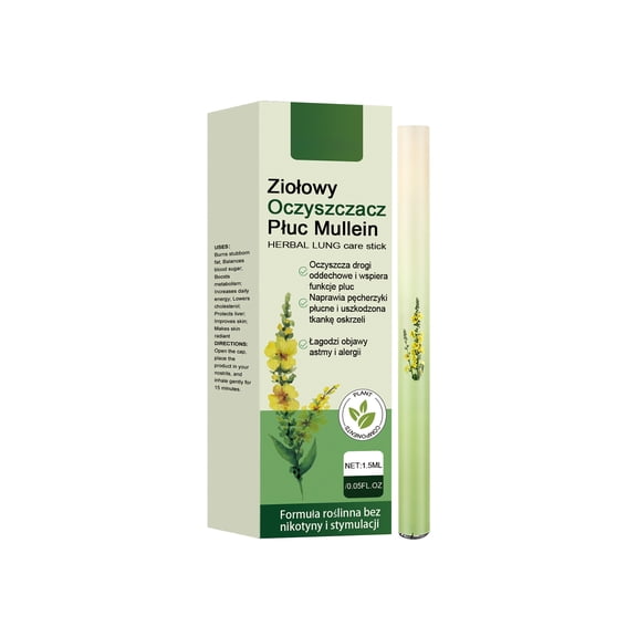 Alvantor Herbal Lung Care Stick Inhaler with Menthol and Plant Essence for Breathing Relief, 0.05fl.oz