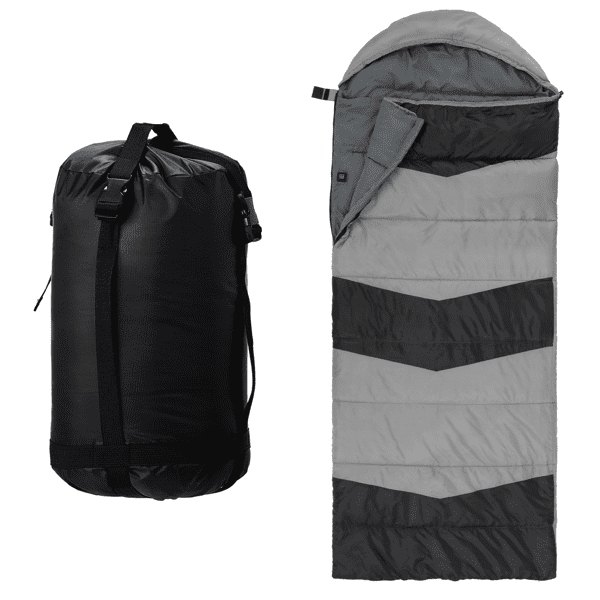 Alvantor USB Powered Hooded Heated Sleeping Bag for Adults and Kids, 3 Heat Levels, 14 to 50 F, Includes Carry Bag, 82.7 x 33.5 in