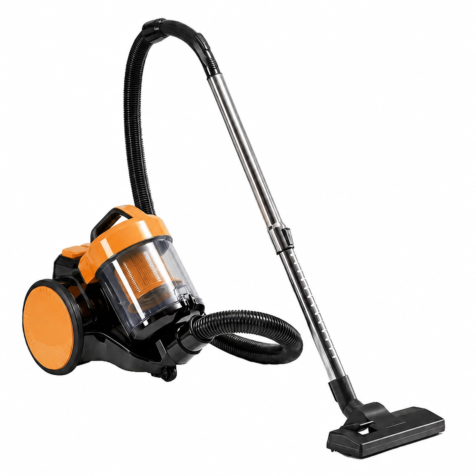 Alvantor Household Portable Vacuum Cleaner, 16Kpa Bagless Canister Cleaner, Lightweight Powerful Vacuum for Carpets and Hard Floors, 1.8L, with Washable HEPA Filter, Auto-Rewind