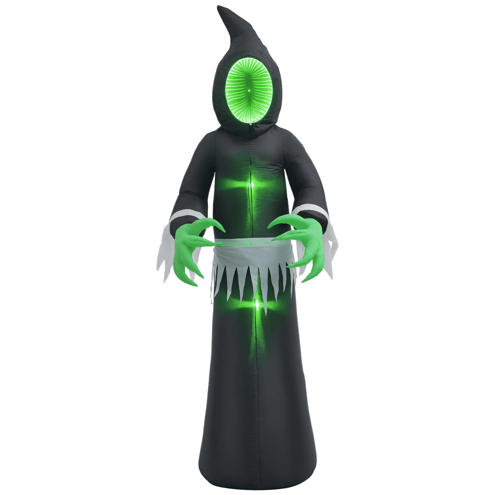 Alvantor Inflatable Halloween Decorations 8ft Blow Up Ghost Display with LED Light for Indoor Outdoor