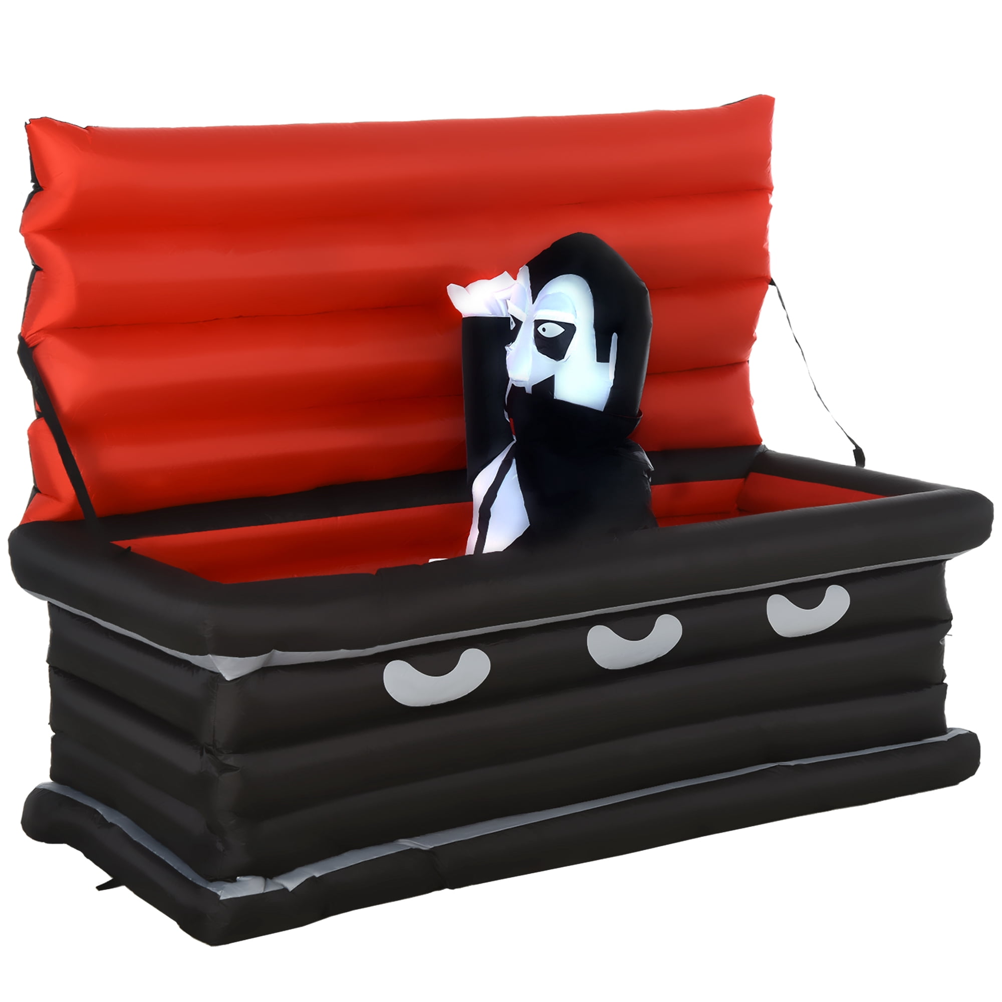Alvantor Inflatables Halloween Decorations 6ft Blow Up LED Display, Vampire and Coffin for Garden, Lawn