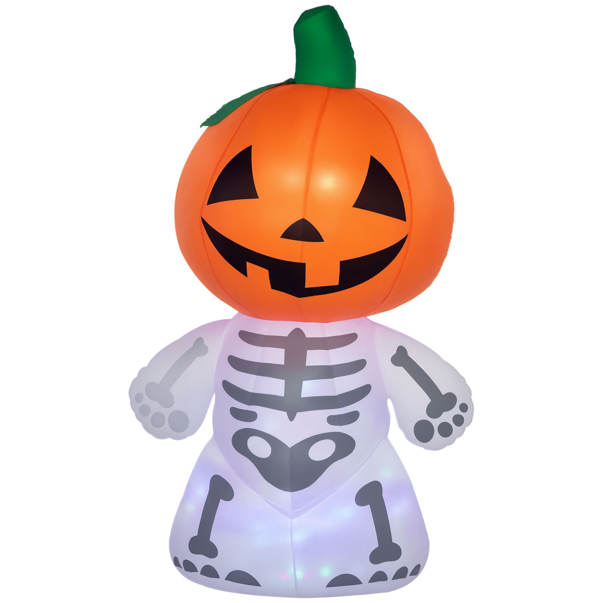 Alvantor Inflatables Halloween Pumpkin Decorations 6ft Blow Up LED Decor for Garden, Lawn Waterproof
