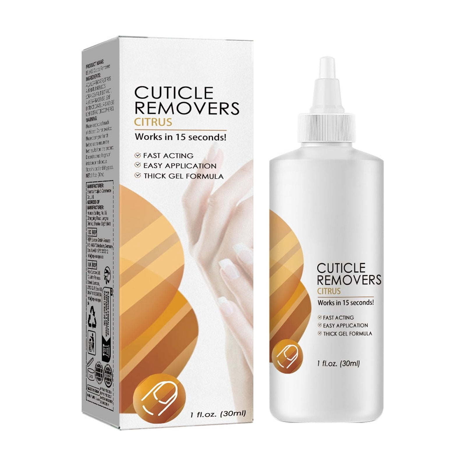 Alvantor Instant Moisturizing Cuticle Remover Gel for Dead Skin Softening, 1 fl. oz.