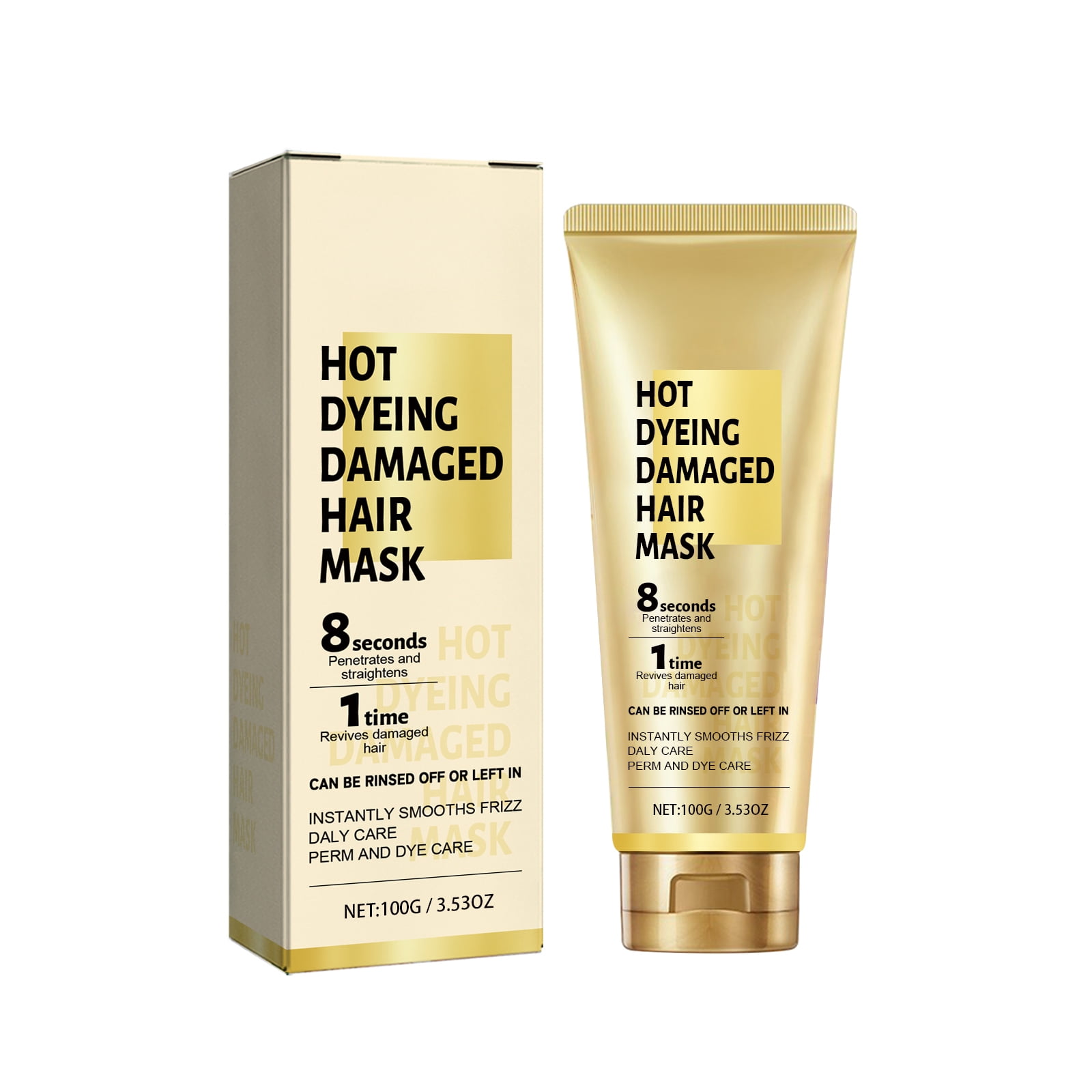 Alvantor Keratin Hair Treatment - Frizz Control Smoothing Treatment, Hot Dyeing Damaged Hair Mask, 3.53oz