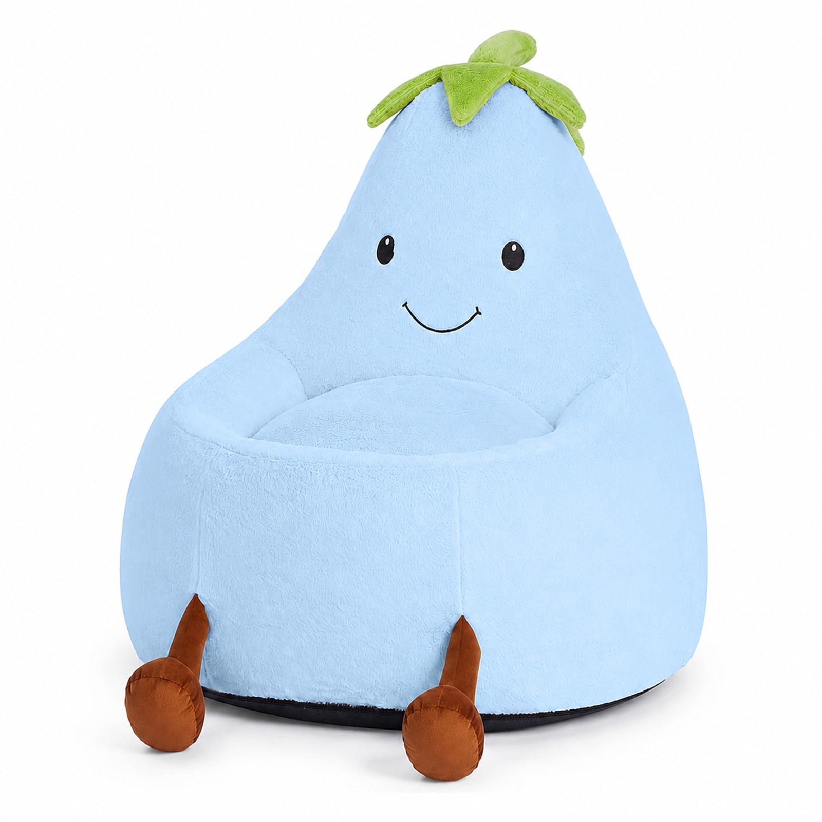 Alvantor Kids Bean Bag Chair, Stuffed Toddler Couch with Artificial Rabbit Fur Cover for Teens & Kids, Comfy Lazy Sofa Chair for Reader, Living Room, Bedroom