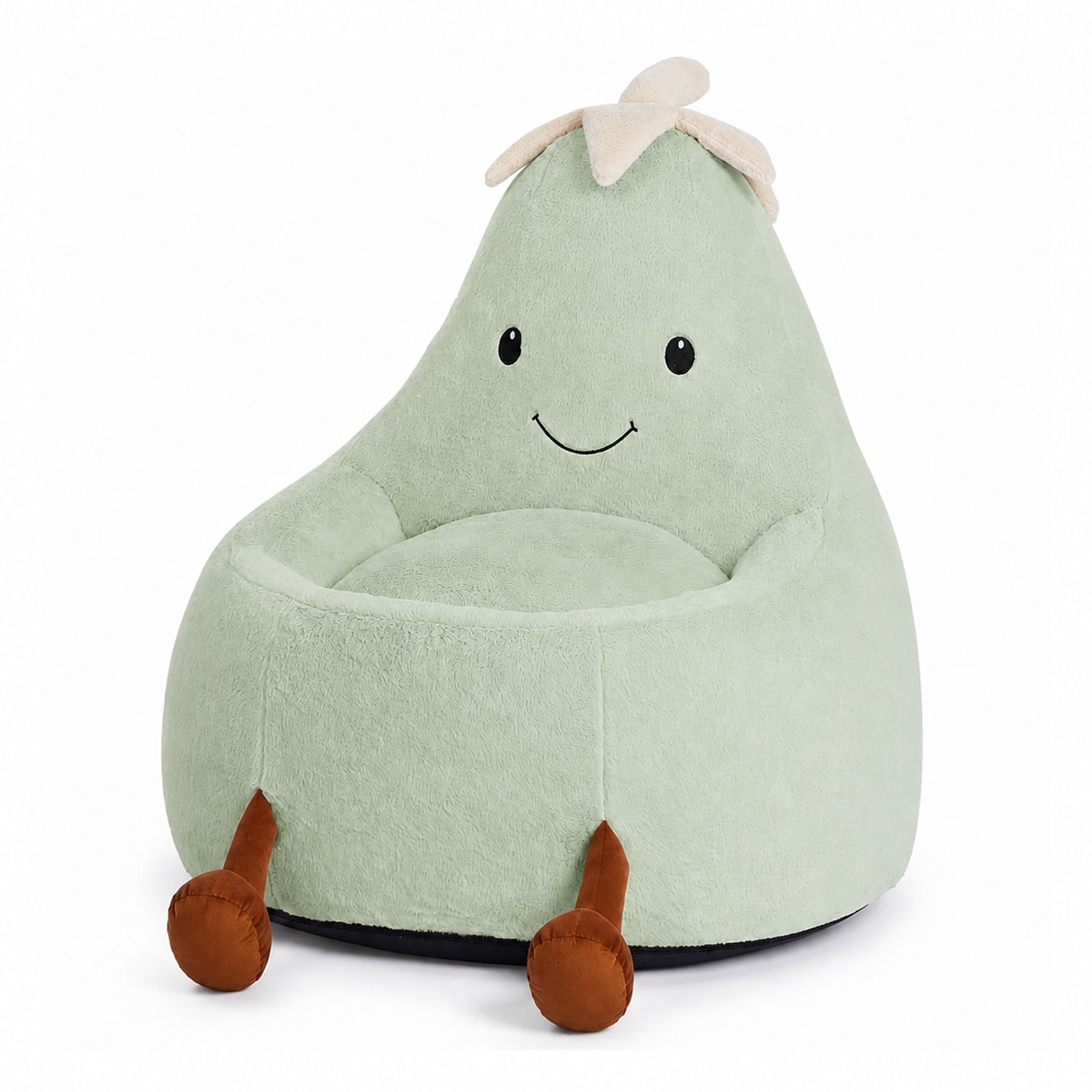 Alvantor Kids Bean Bag Chair, Stuffed Toddler Couch with Artificial Rabbit Fur Cover for Teens & Kids, Comfy Lazy Sofa Chair for Reader, Living Room, Bedroom