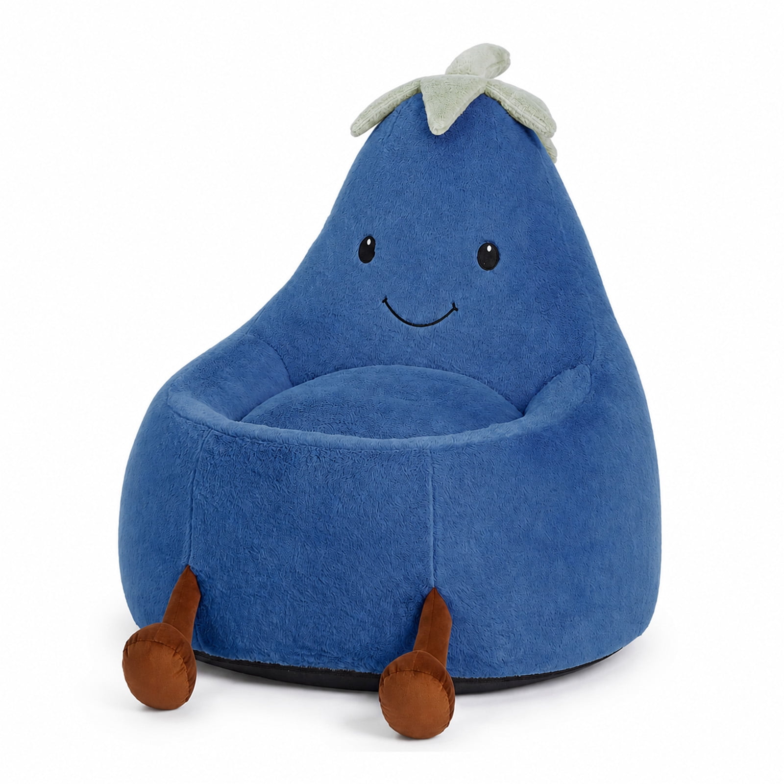 Alvantor Kids Bean Bag Chair, Stuffed Toddler Couch with Artificial Rabbit Fur Cover for Teens & Kids, Comfy Lazy Sofa Chair for Reader, Living Room, Bedroom